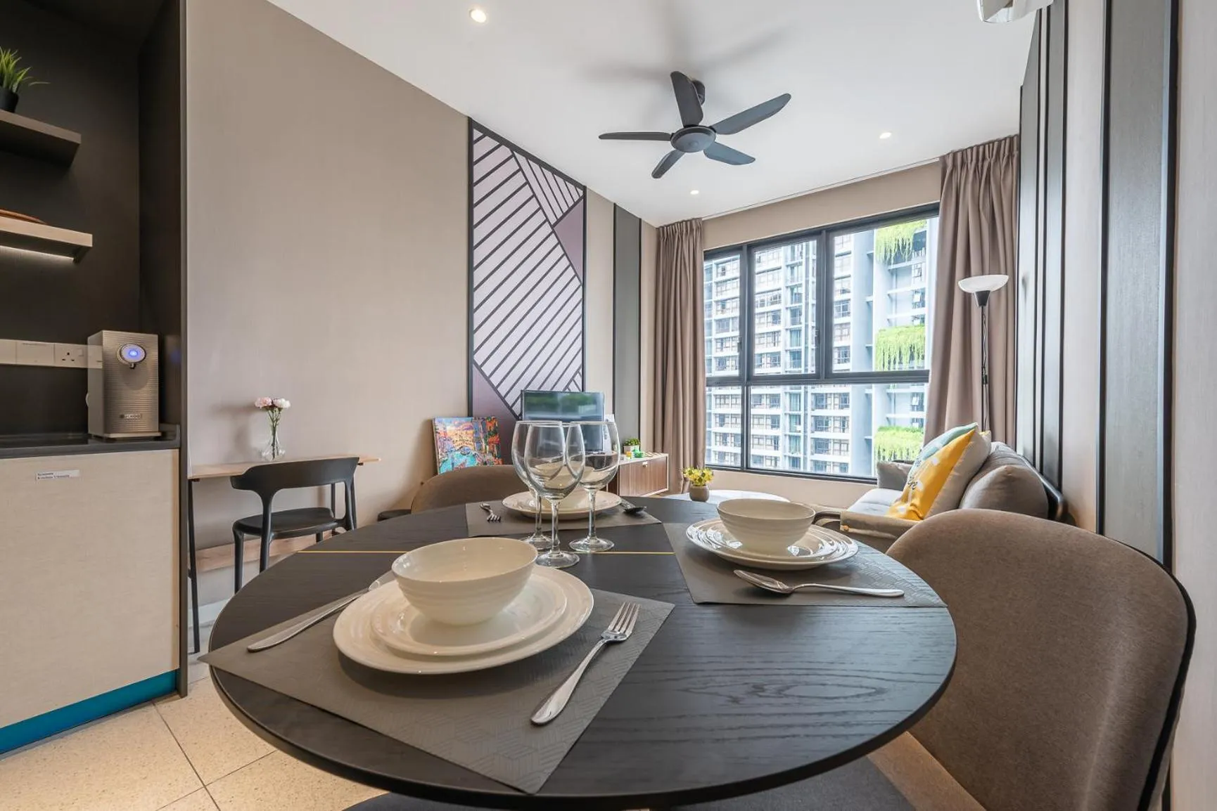 Living room in Millerz Square Kuala Lumpur by Synergy