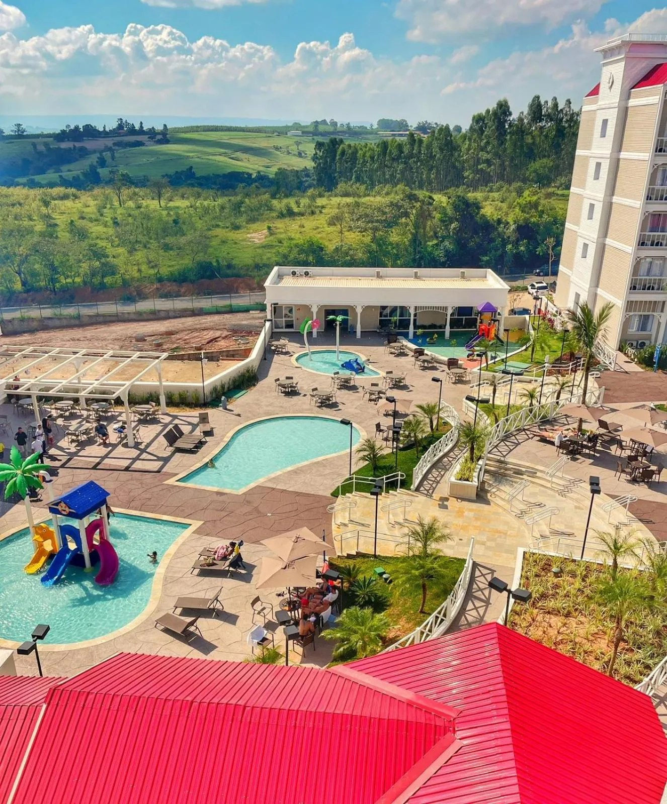 Pool view in São Pedro Thermas Resort