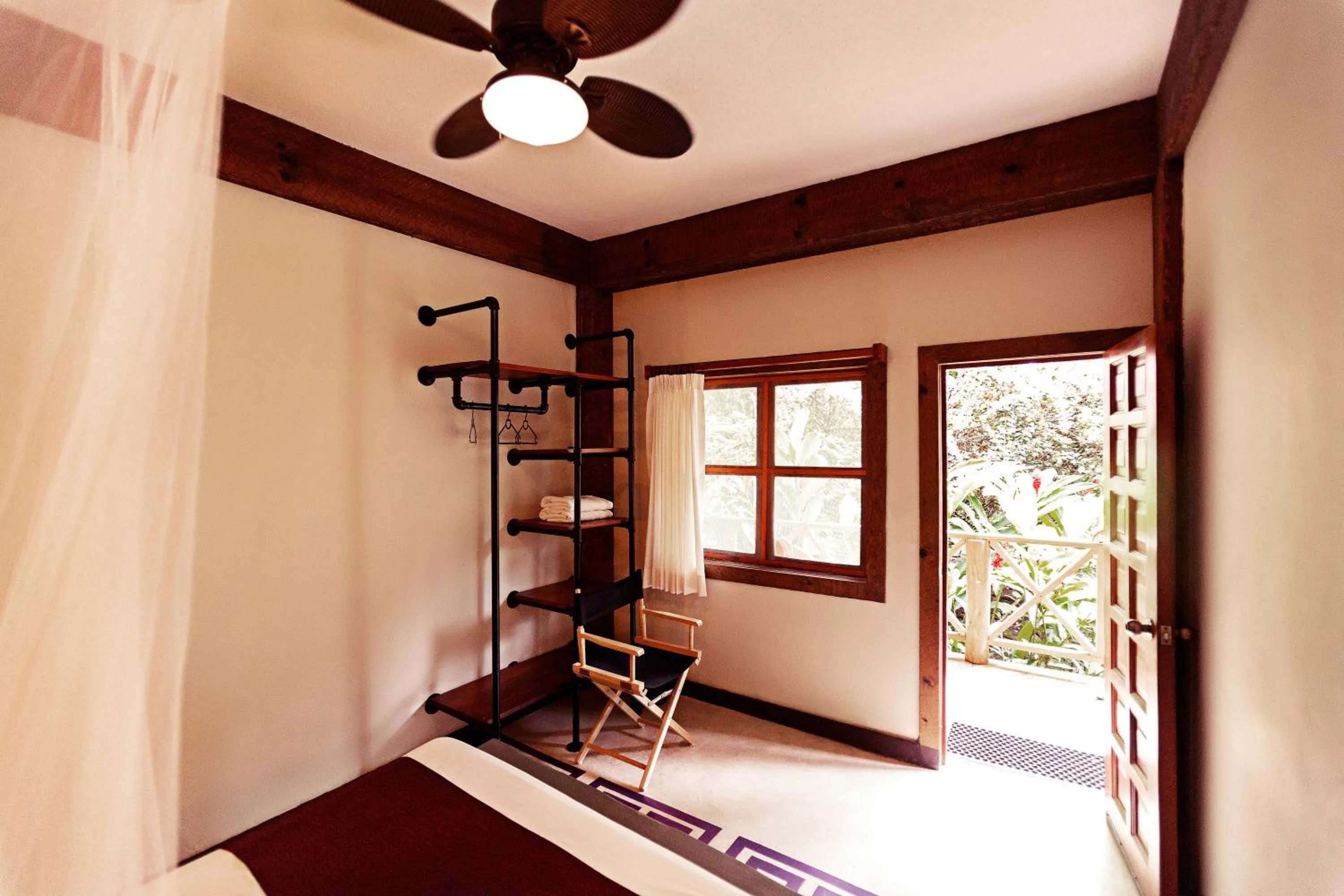 Decorative detail in Jungle Lodge Tikal Hostal