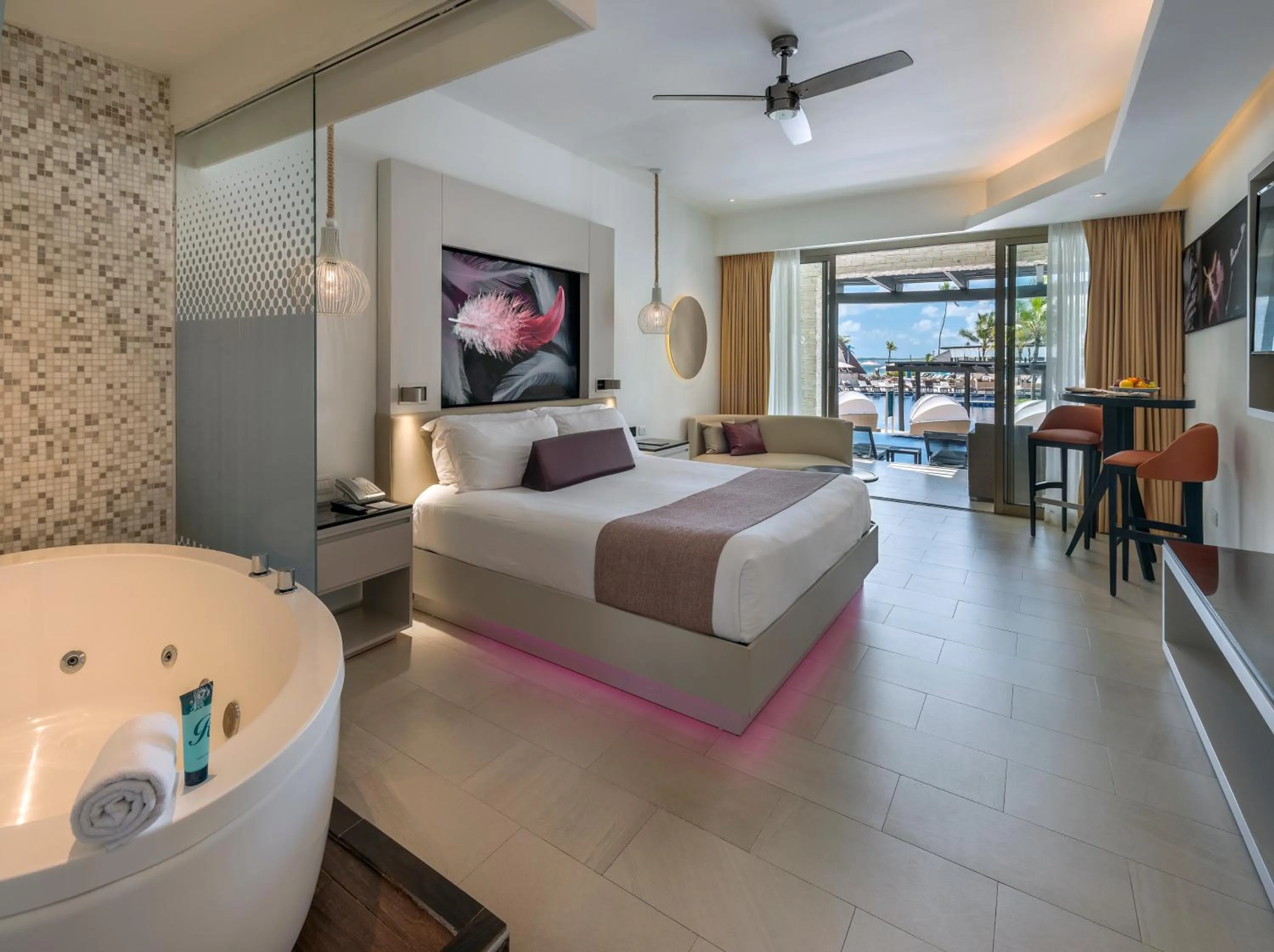 Photo of the whole room, Bed in Royalton CHIC Punta Cana, An Autograph Collection All-Inclusive Resort & Casino, Adults Only