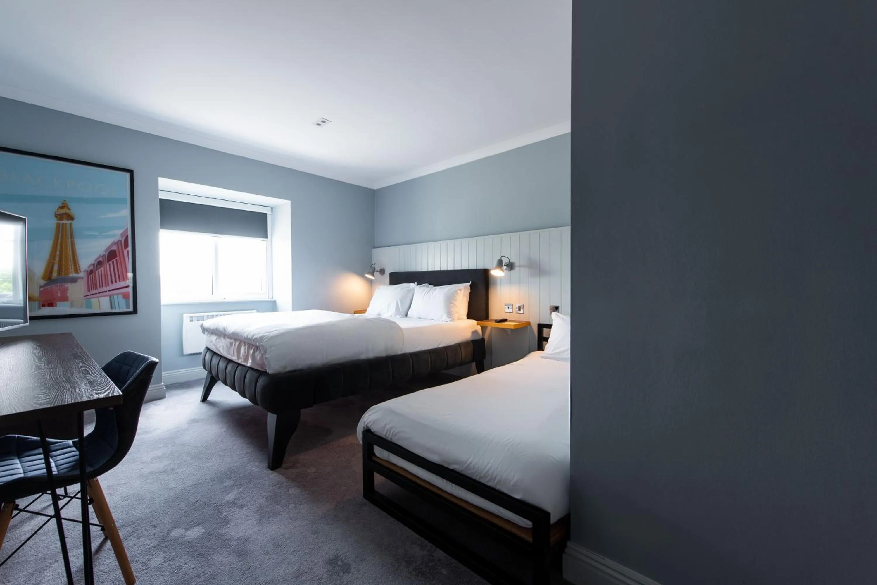 Bedroom, Bed in Village Hotel Blackpool