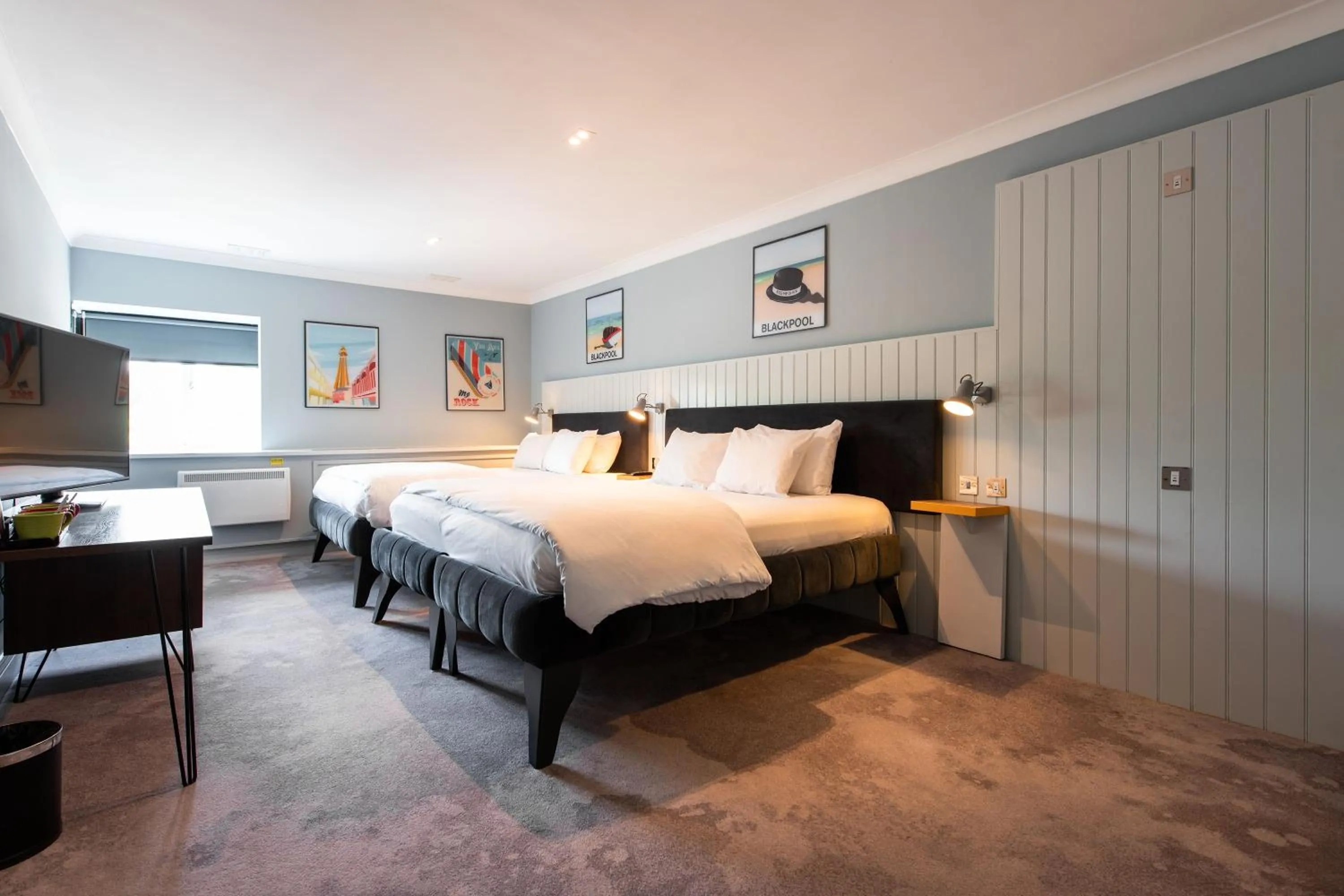 Bedroom, Bed in Village Hotel Blackpool