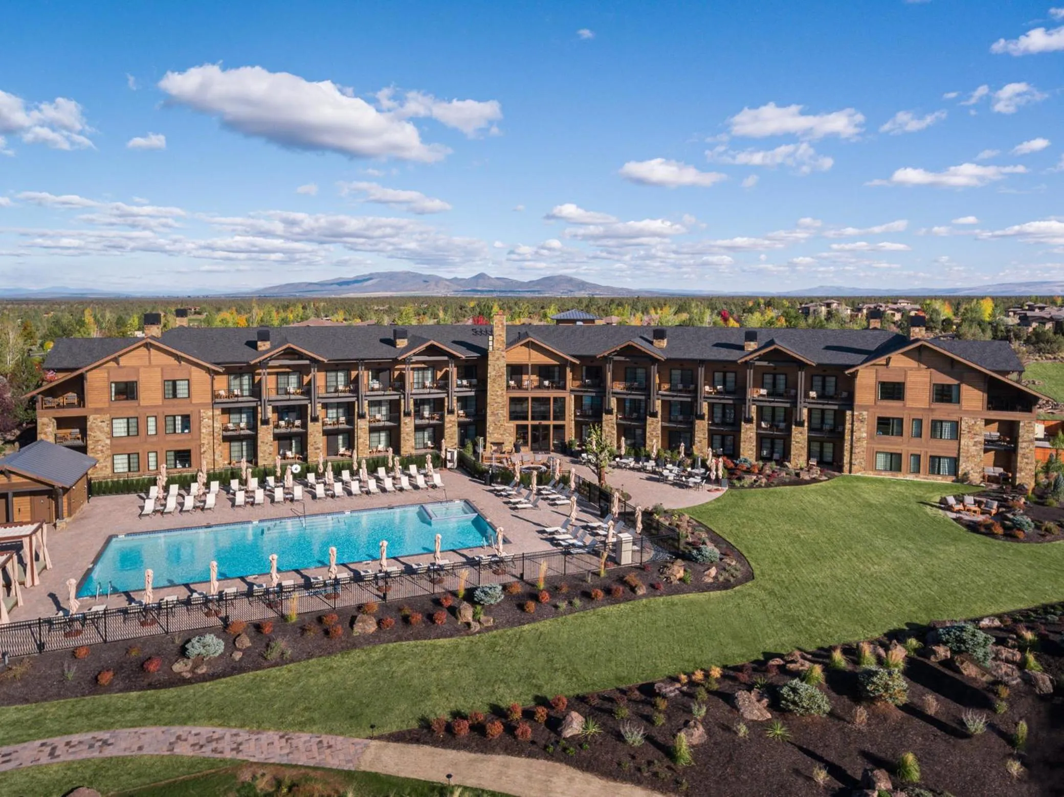 Bird's eye view, Pool View in Pronghorn Resort