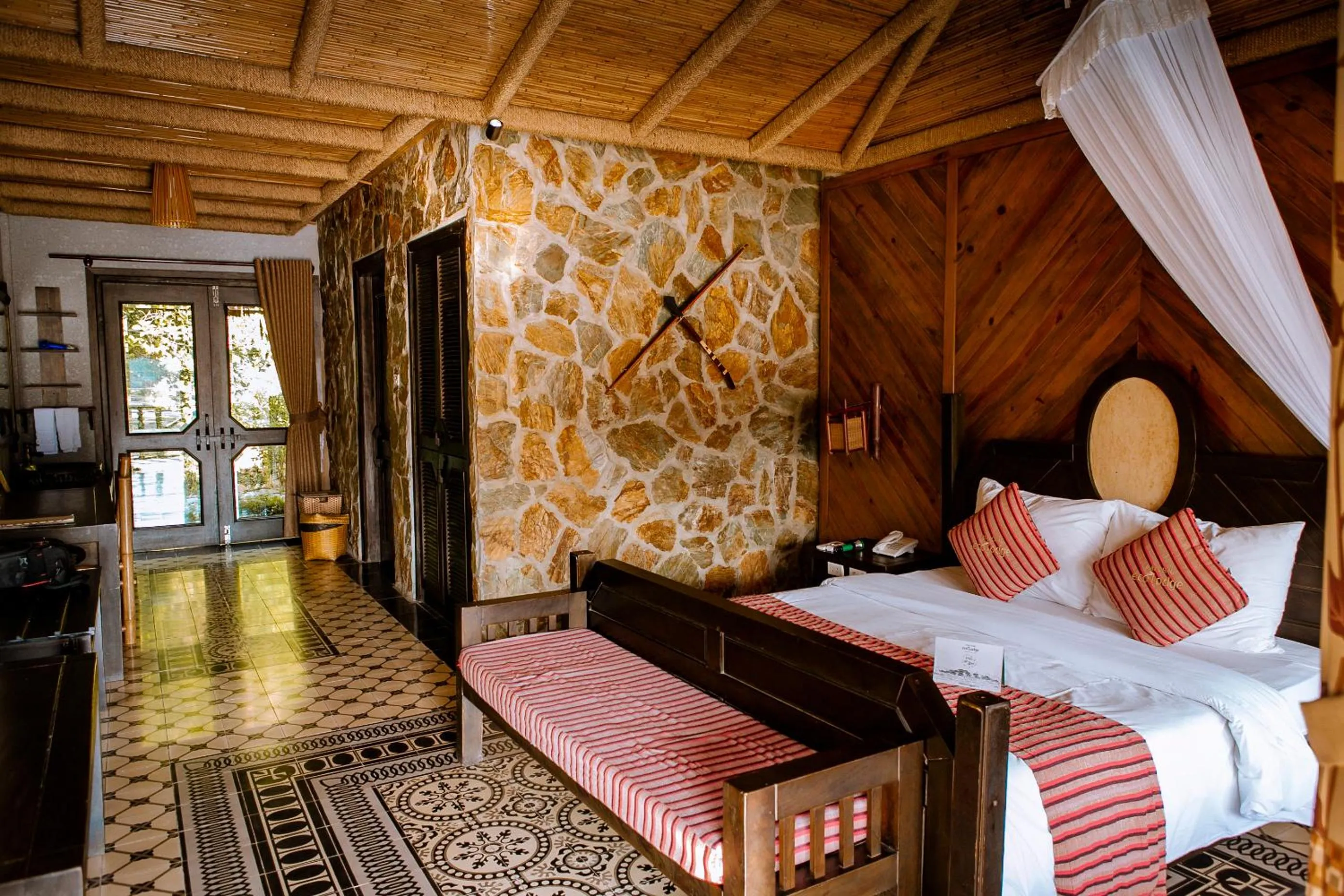Bed in Mai Chau Ecolodge