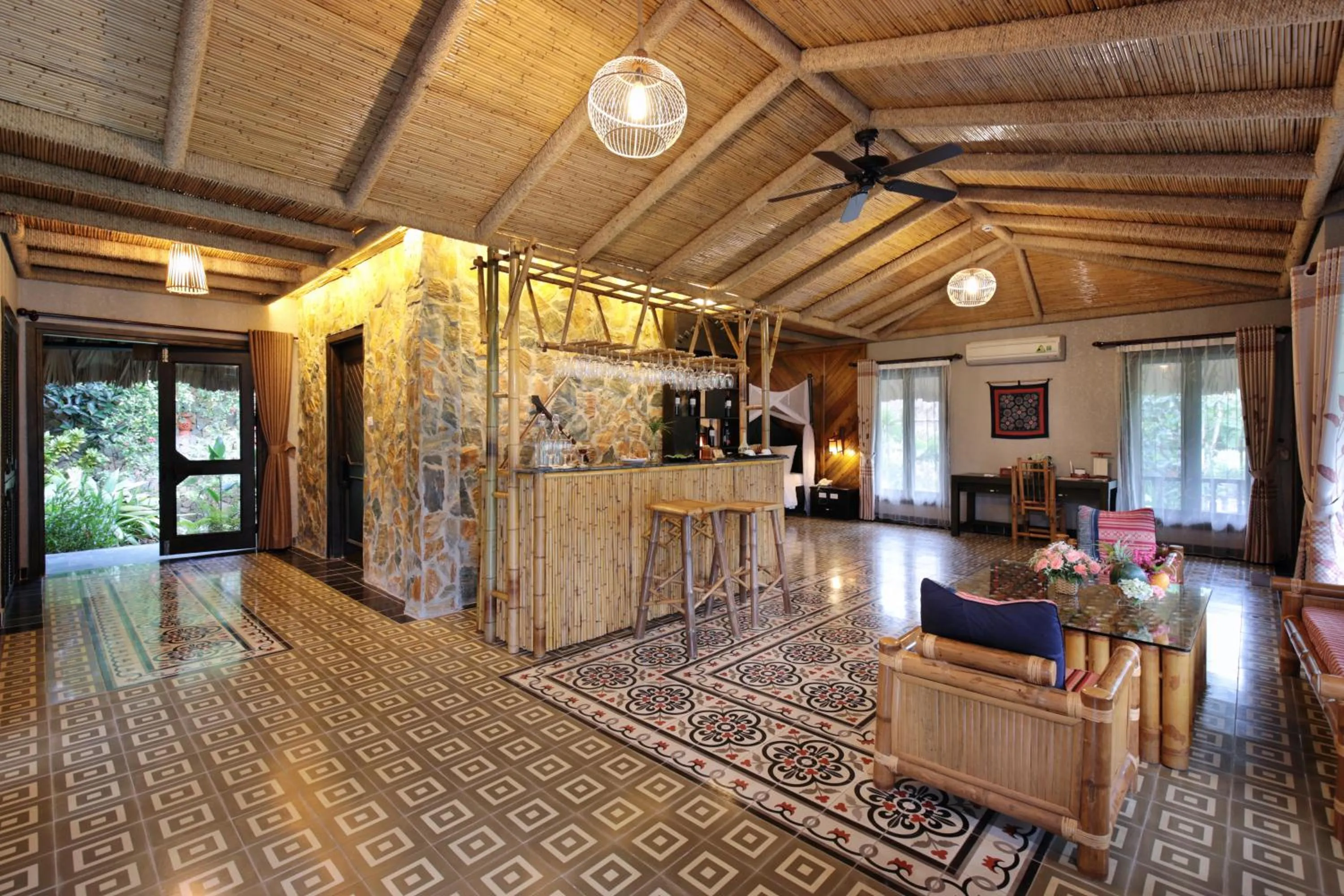 Photo of the whole room in Mai Chau Ecolodge