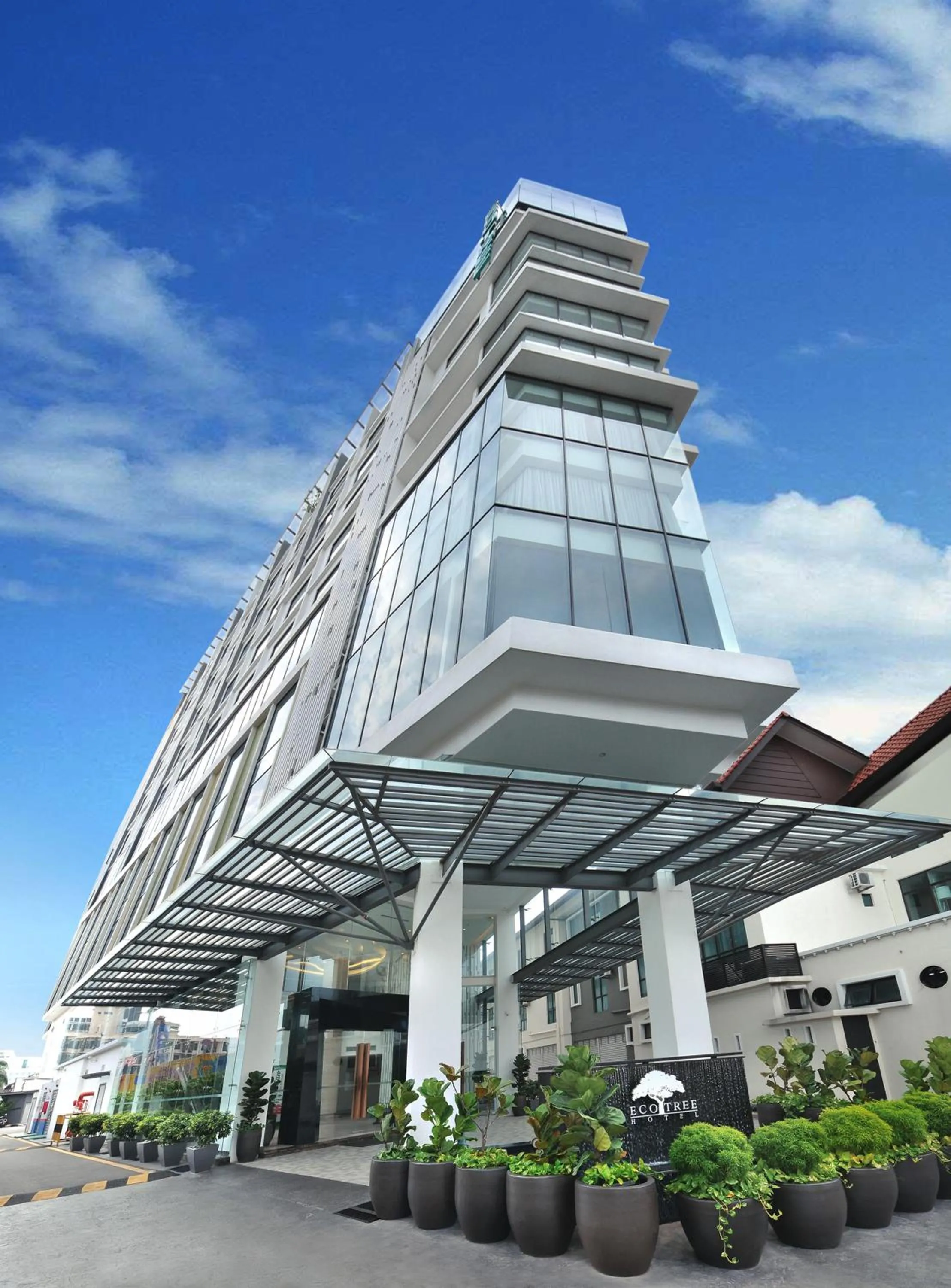 Facade/entrance in Eco Tree Hotel, Melaka