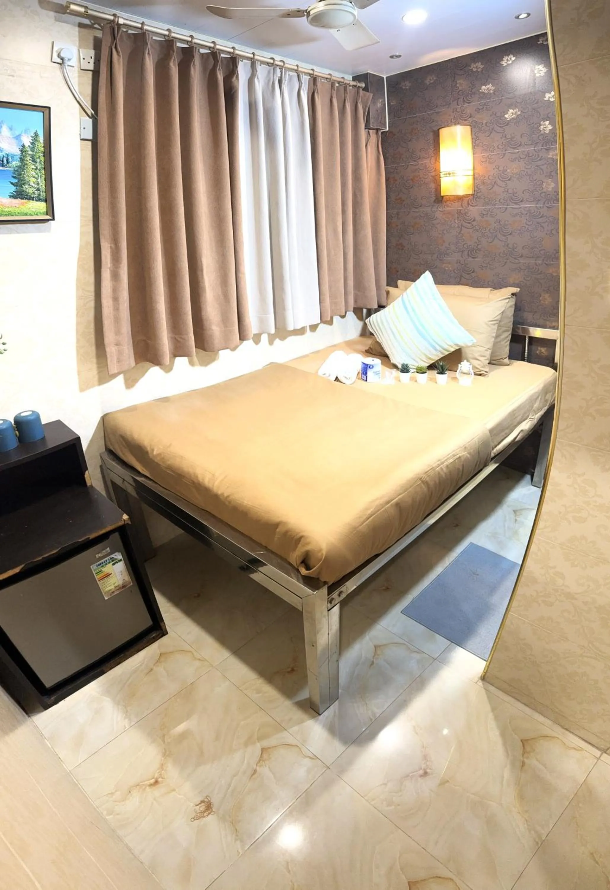 Bed in New International Guest House