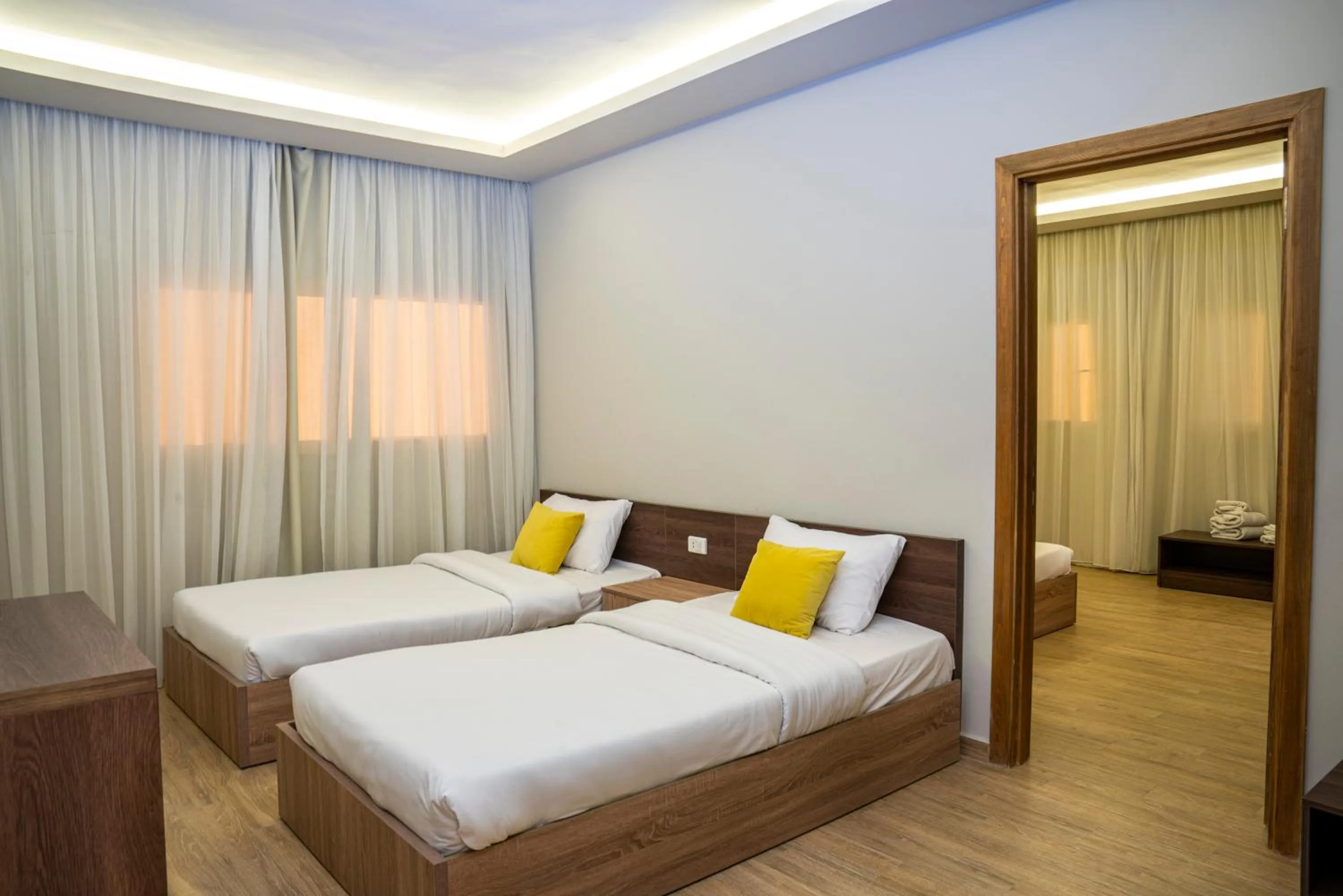 Bed in Al-Dora Beach Resort