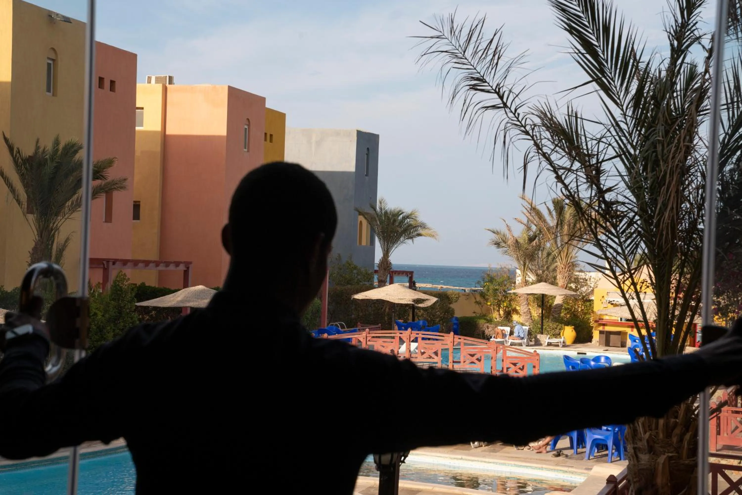 Communal lounge/ TV room in Al-Dora Beach Resort