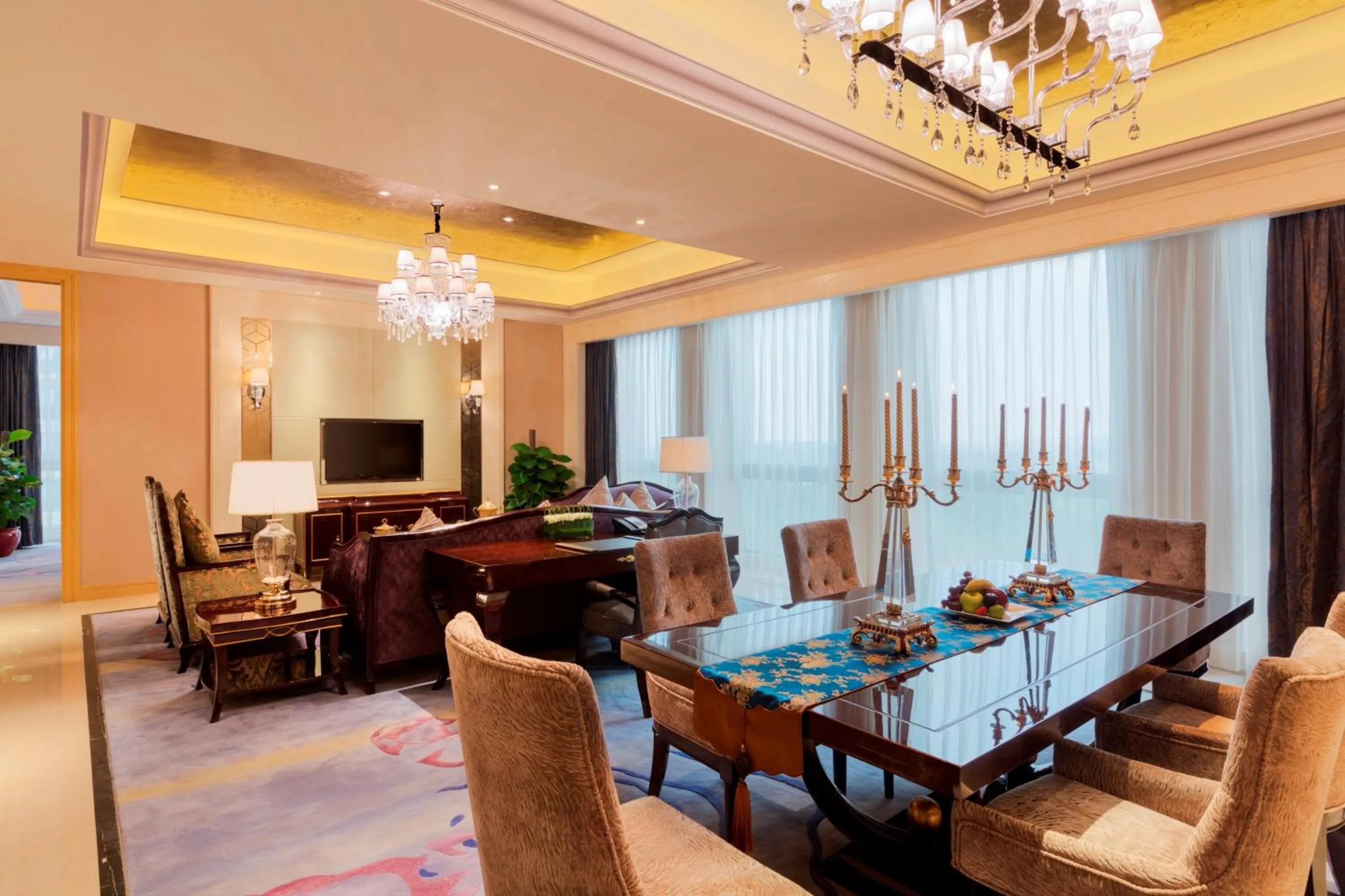 Living room in Wanda Realm Guangzhou Zengcheng