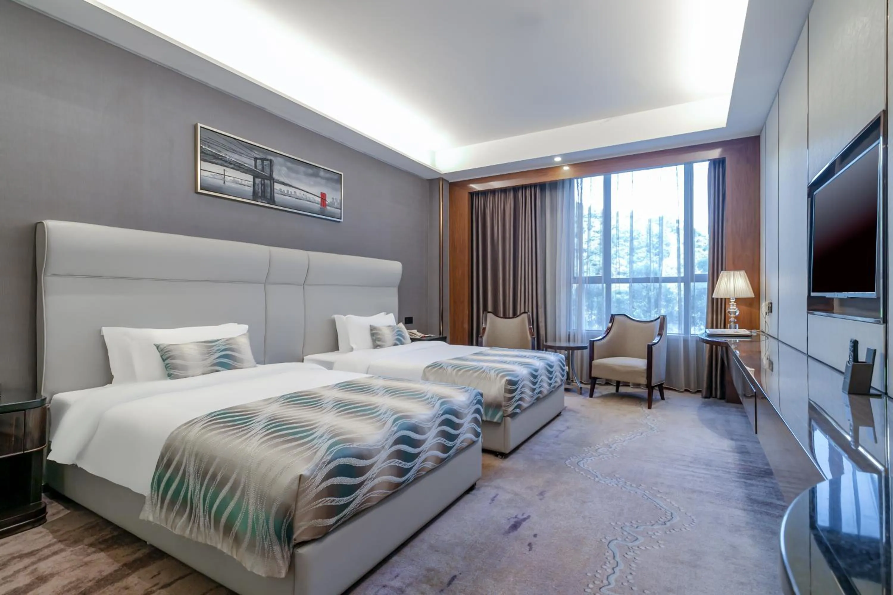 Bed in GuangZhou TongYu International Hotel