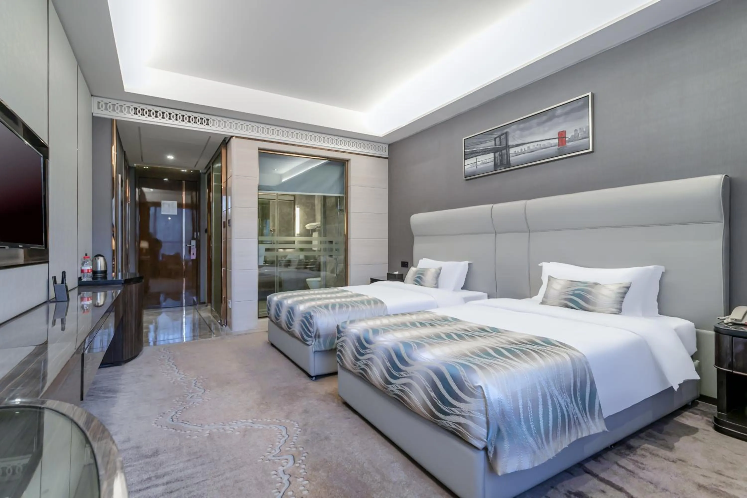 Bed in GuangZhou TongYu International Hotel