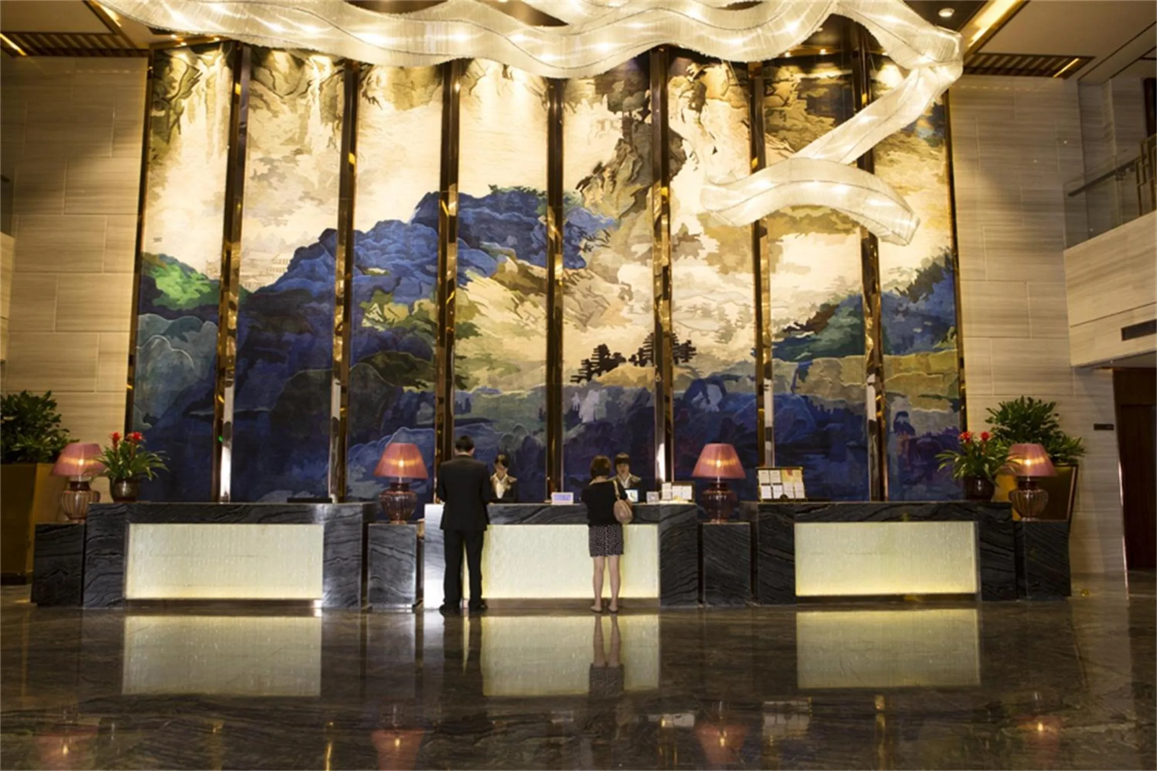Lobby or reception in GuangZhou TongYu International Hotel