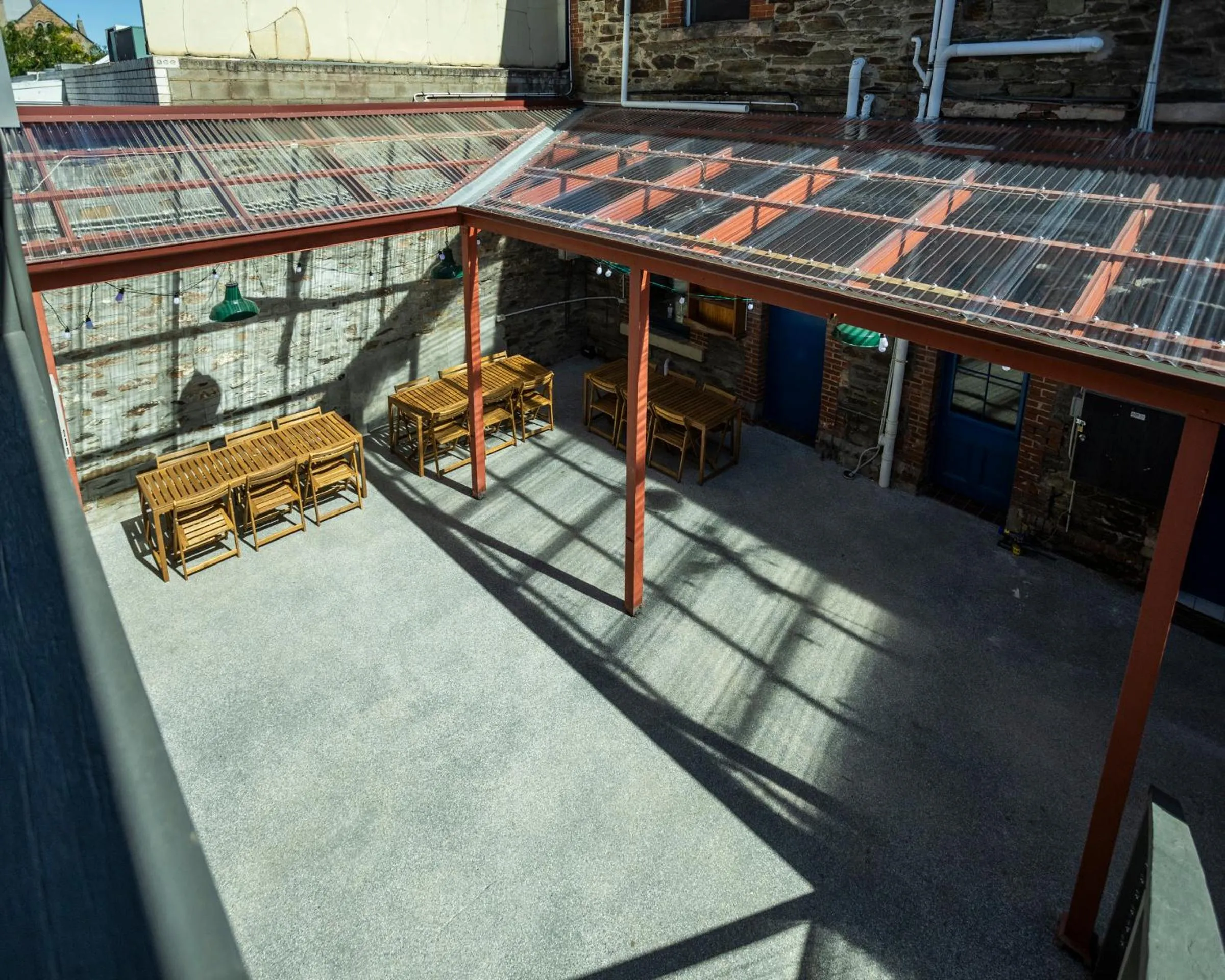 Balcony/Terrace in Base Camp Hostel