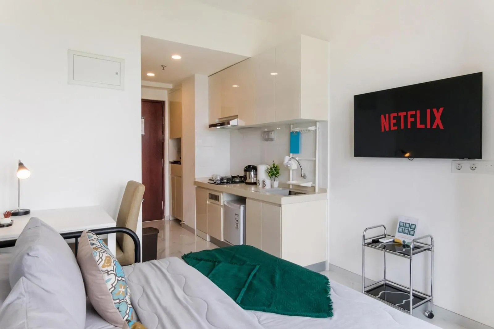 Bed in Arka by TwoSpaces Studio @Skyhouse Apartment