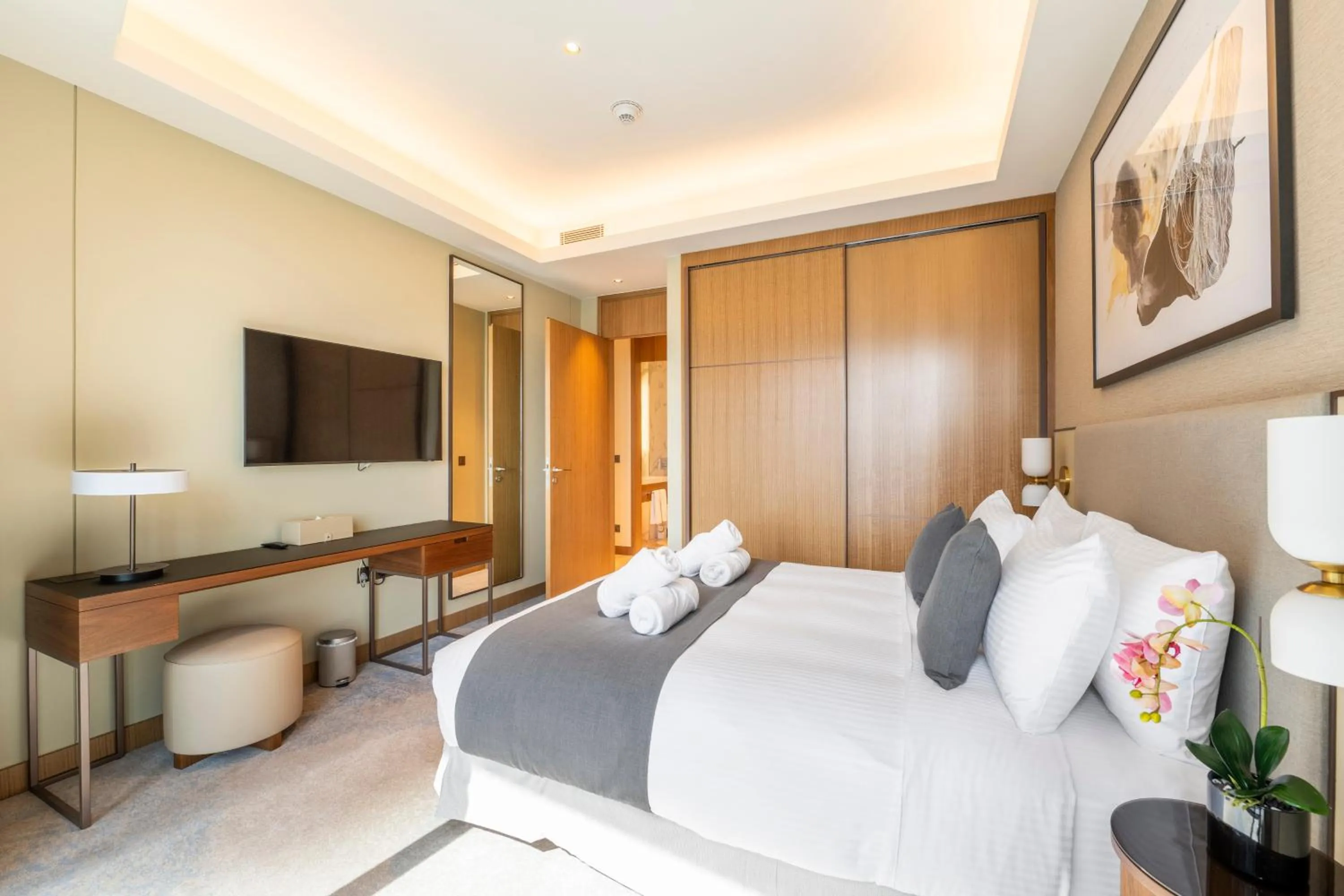 Bed in Address Dubai Opera Residences