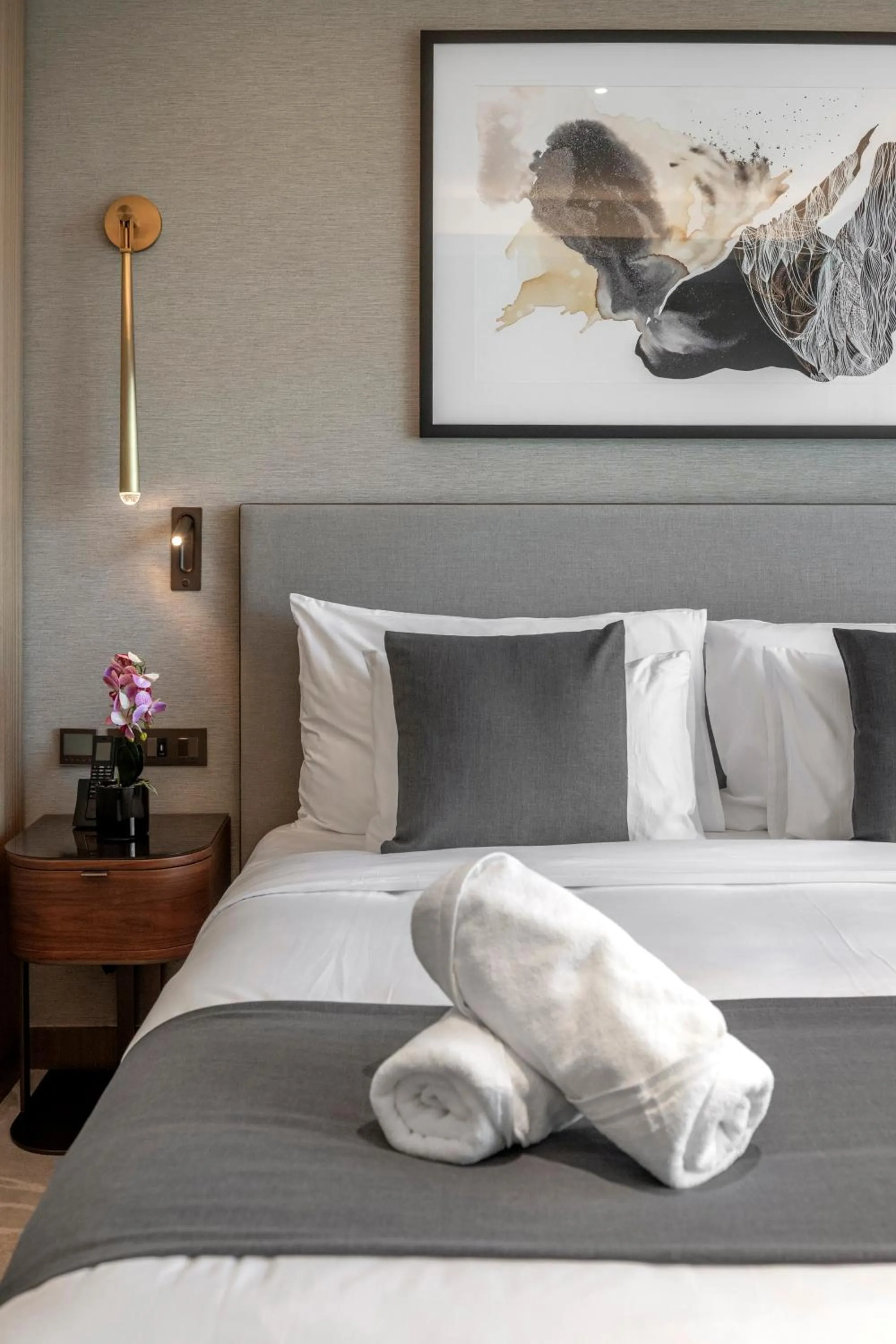 Bed in Address Dubai Opera Residences