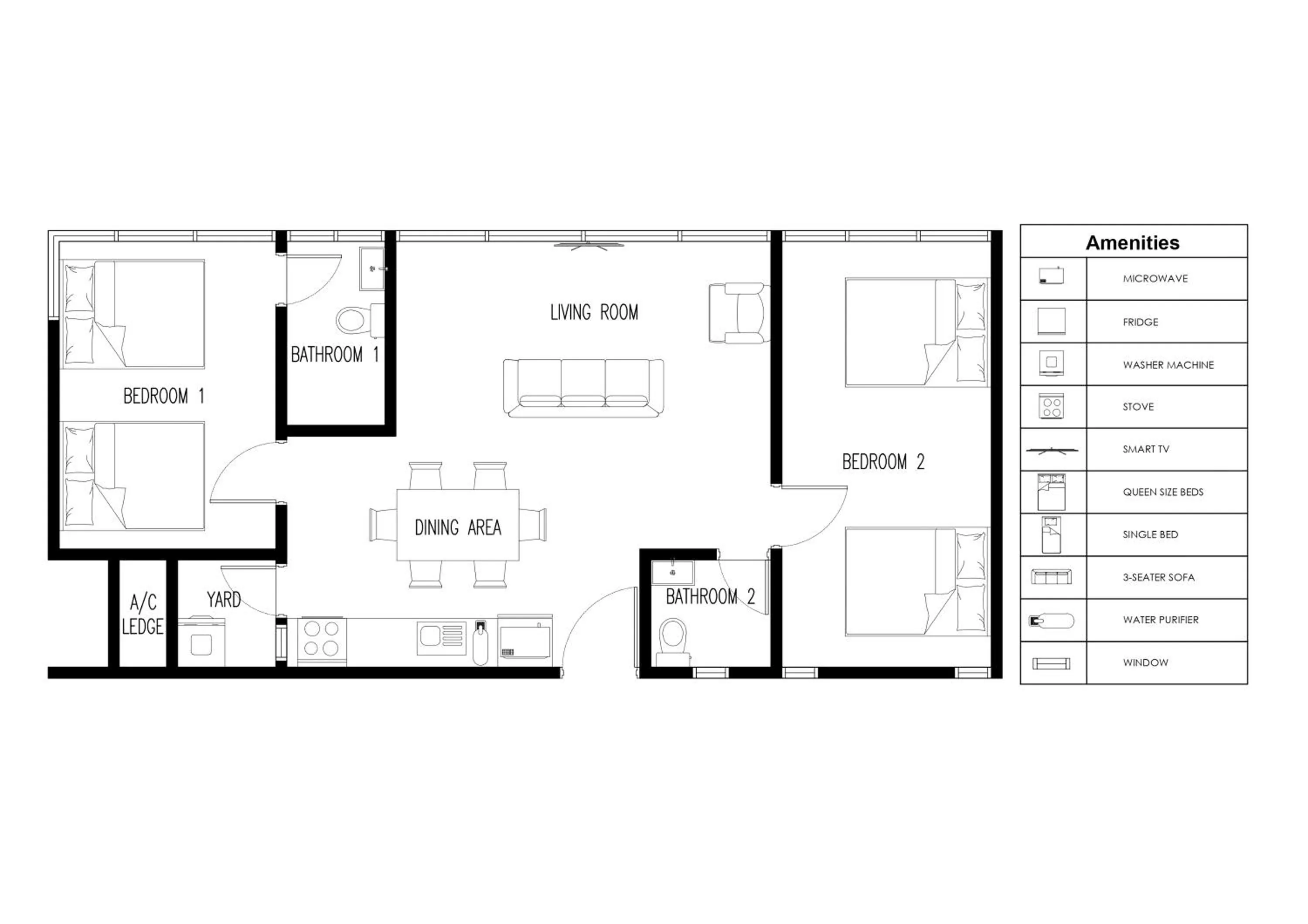 Floor plan in Urban Suites, Classic Collection by Stellar ALV