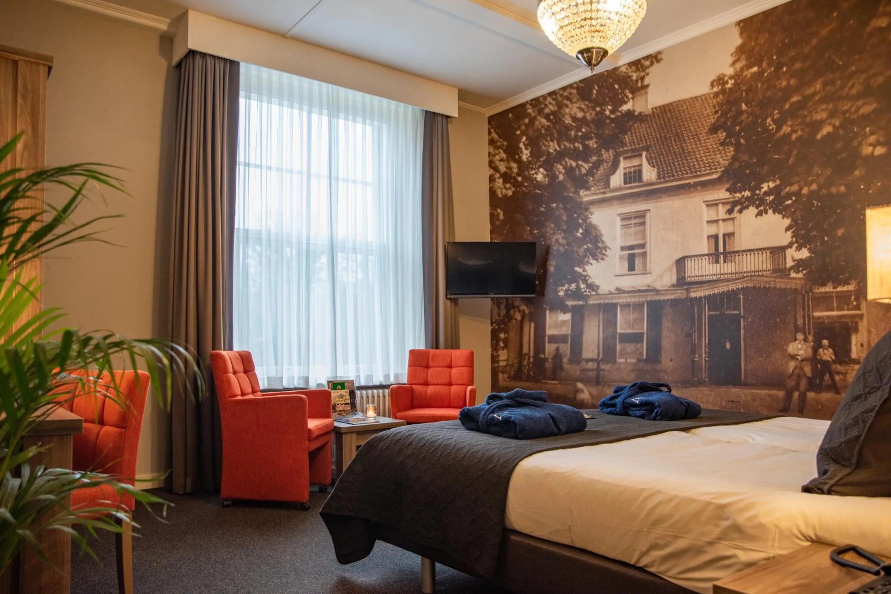 Bed in Landgoed Hotel & Restaurant Carelshaven