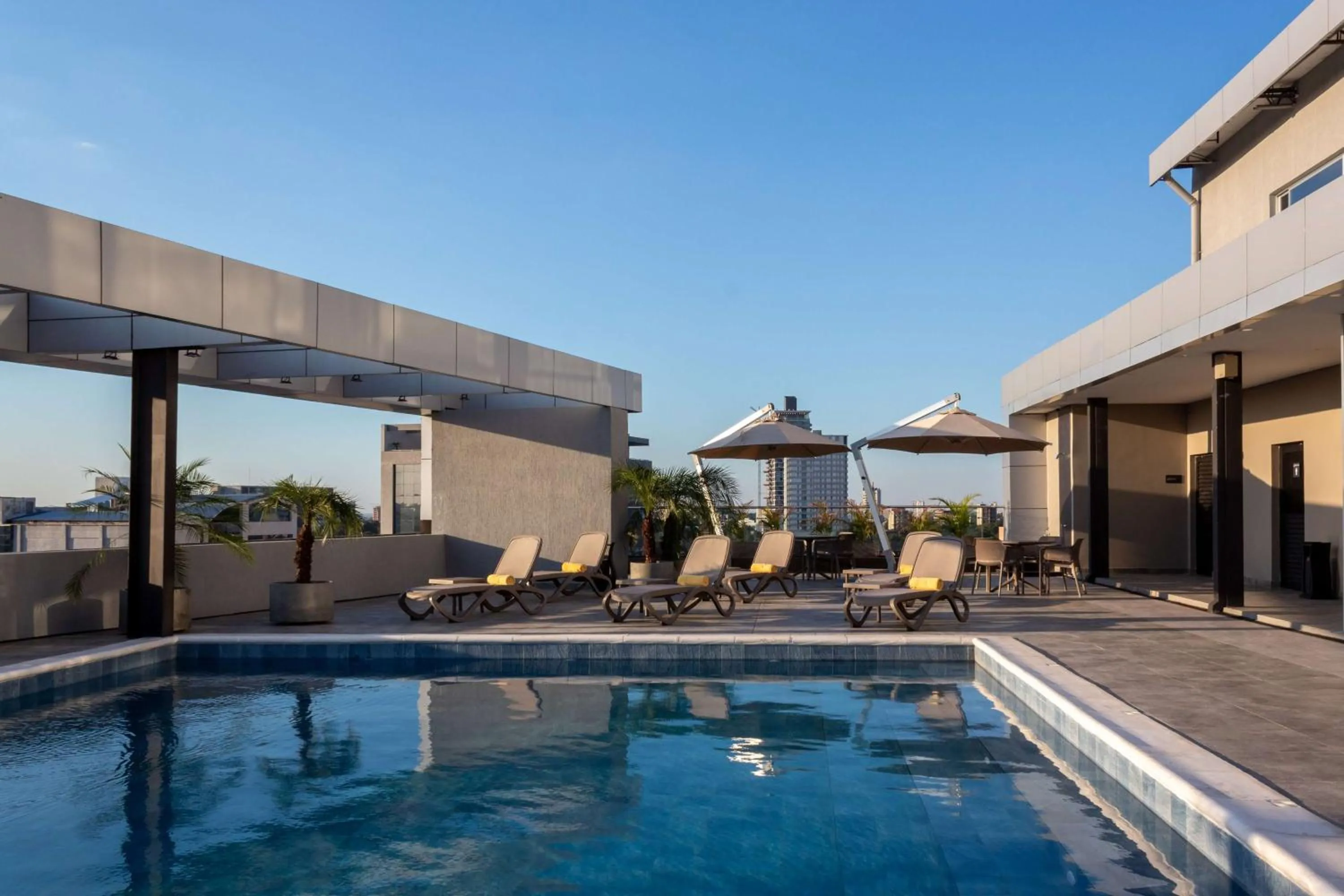 Pool view in Tryp by Wyndham Asuncion