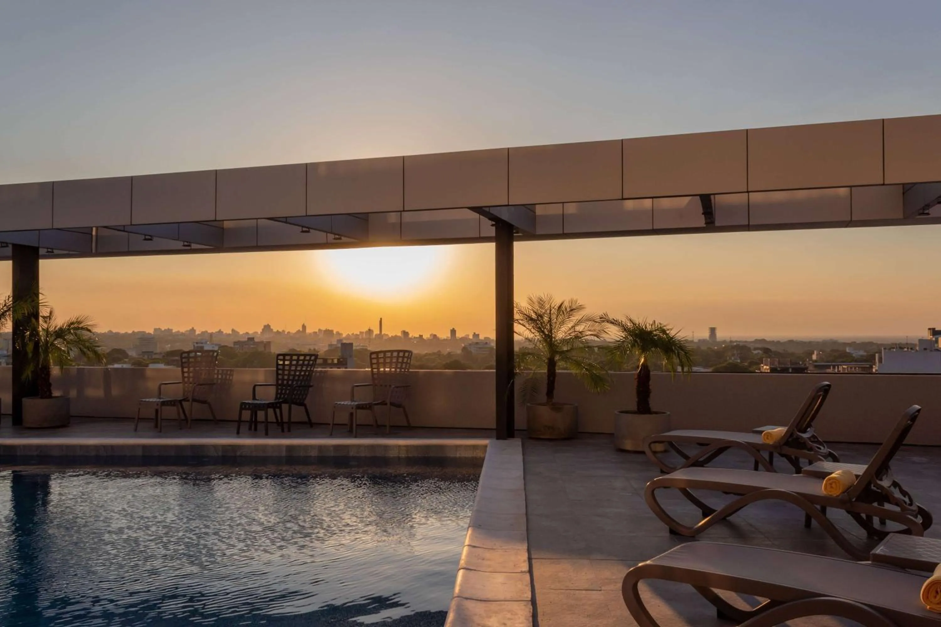 Pool view in Tryp by Wyndham Asuncion