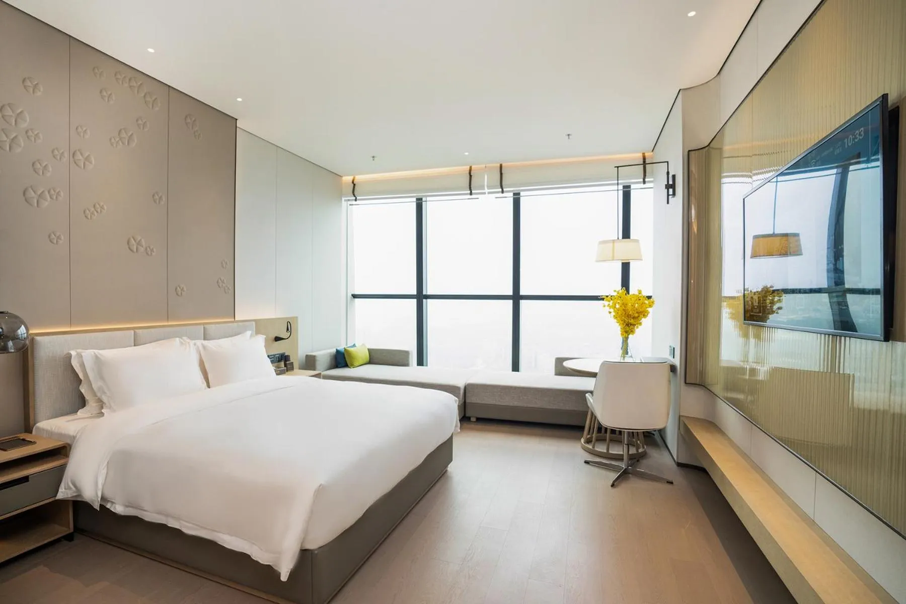 Bed in Wyndham Foshan Nanhai