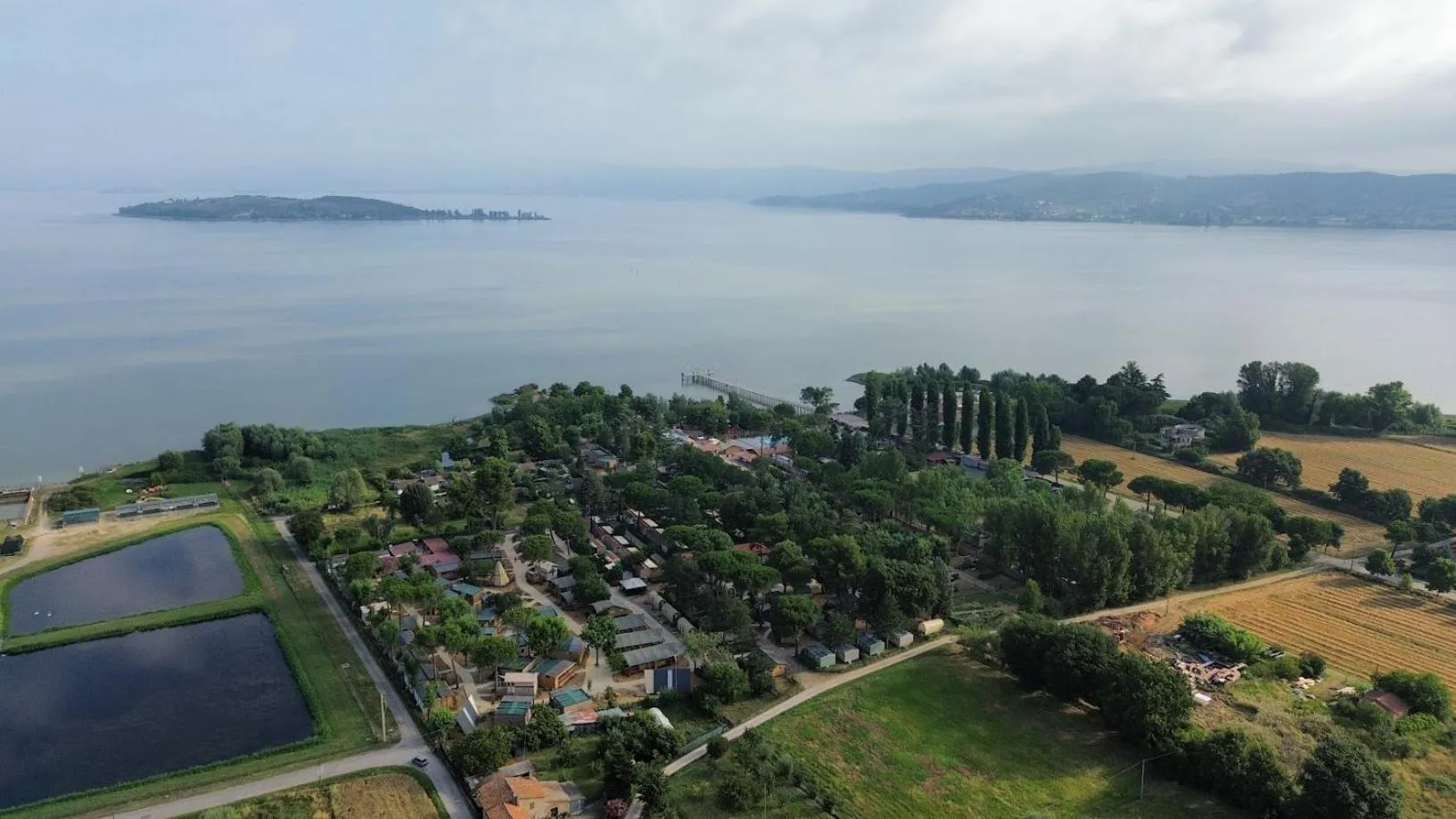 Bird's eye view in Trasimeno Glamping Resort