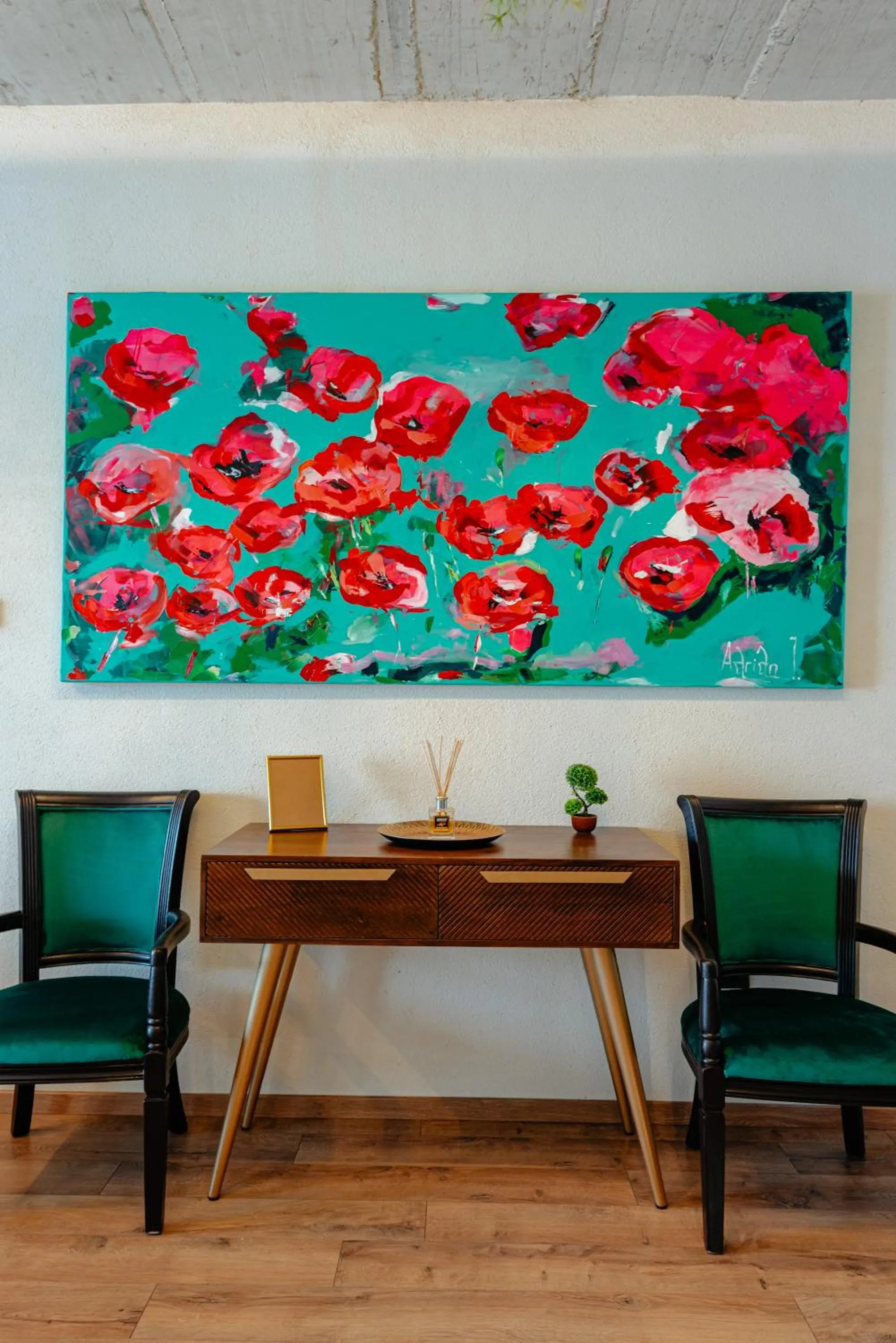 Decorative detail in Centro Accommodation