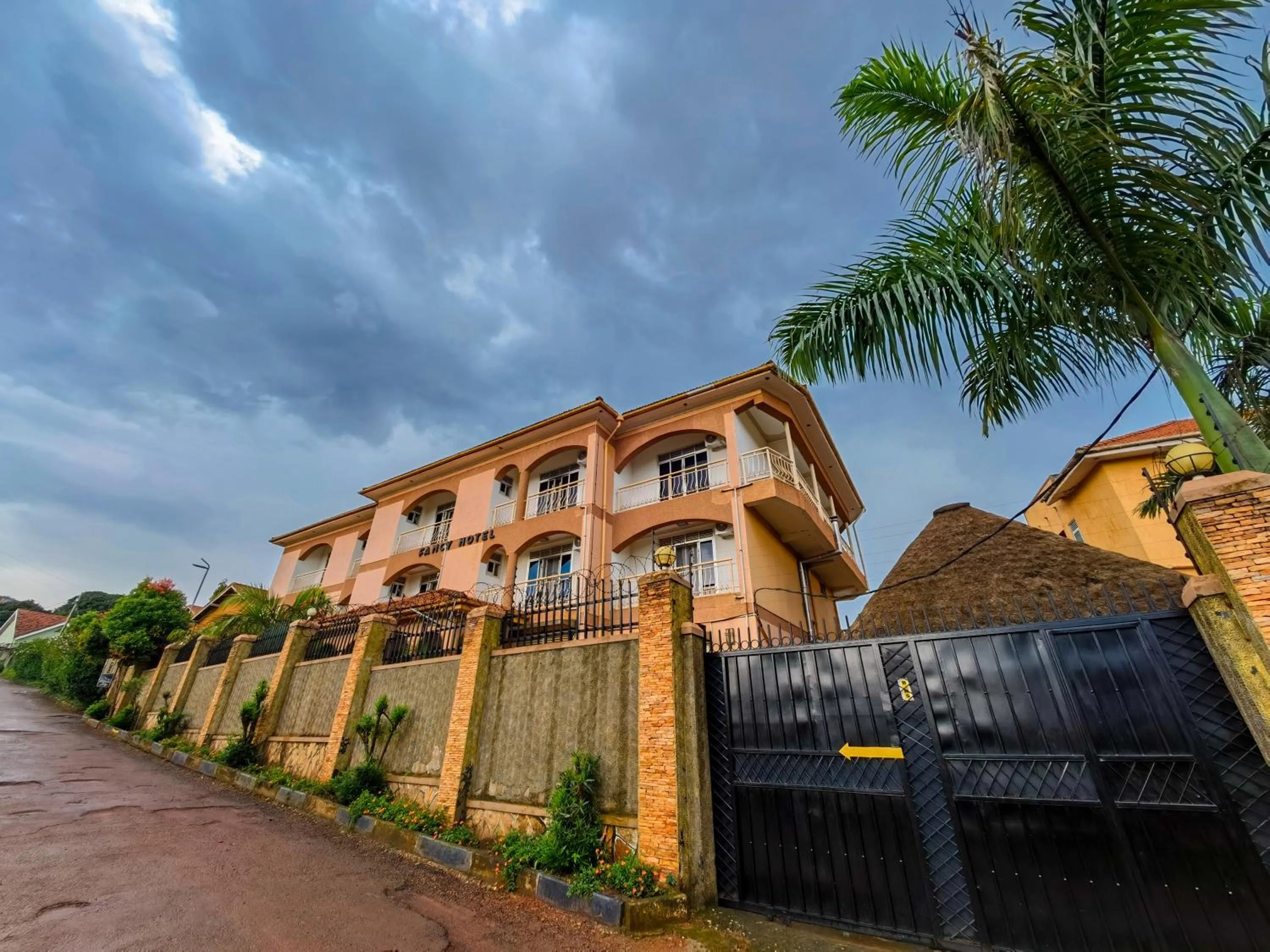 Street view in Fancy Hotel Munyonyo