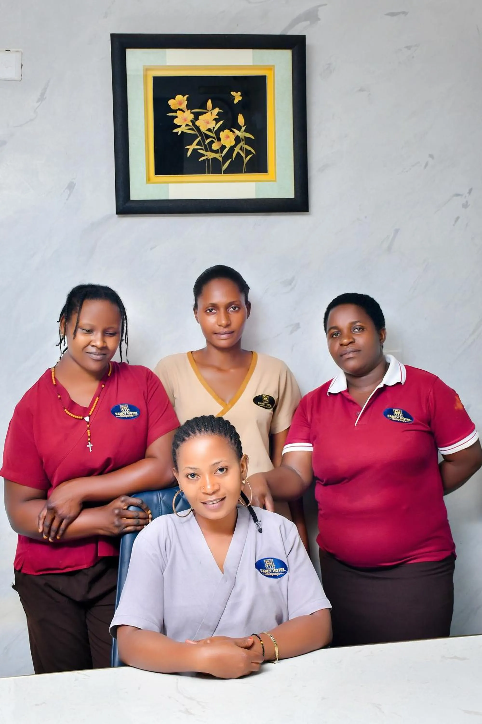 Staff in Fancy Hotel Munyonyo