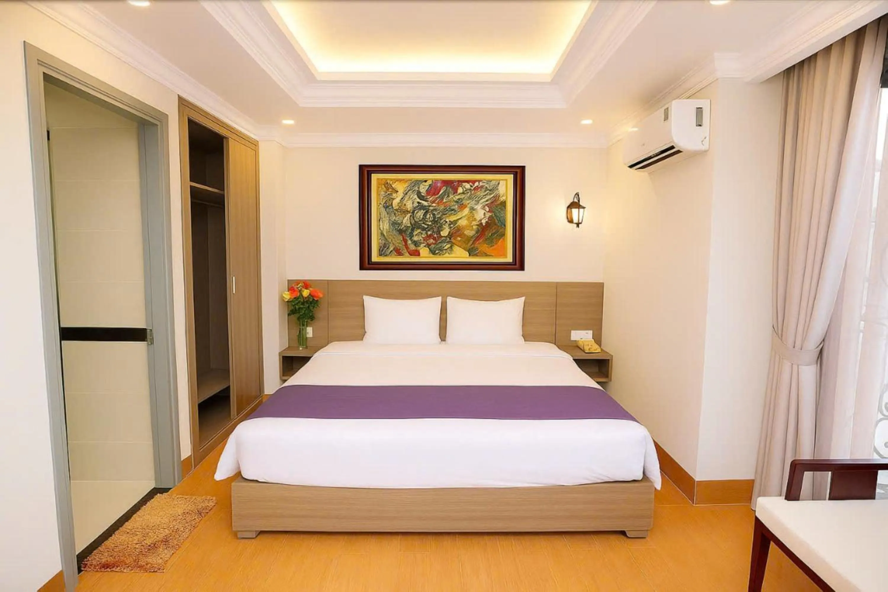 Bedroom, Bed in Yen Indochine