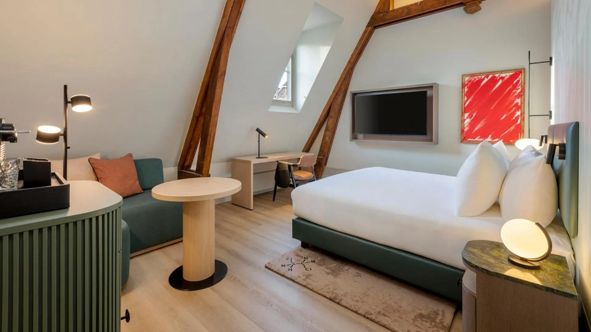 Photo of the whole room, Bed in The College Hotel Amsterdam, Autograph Collection