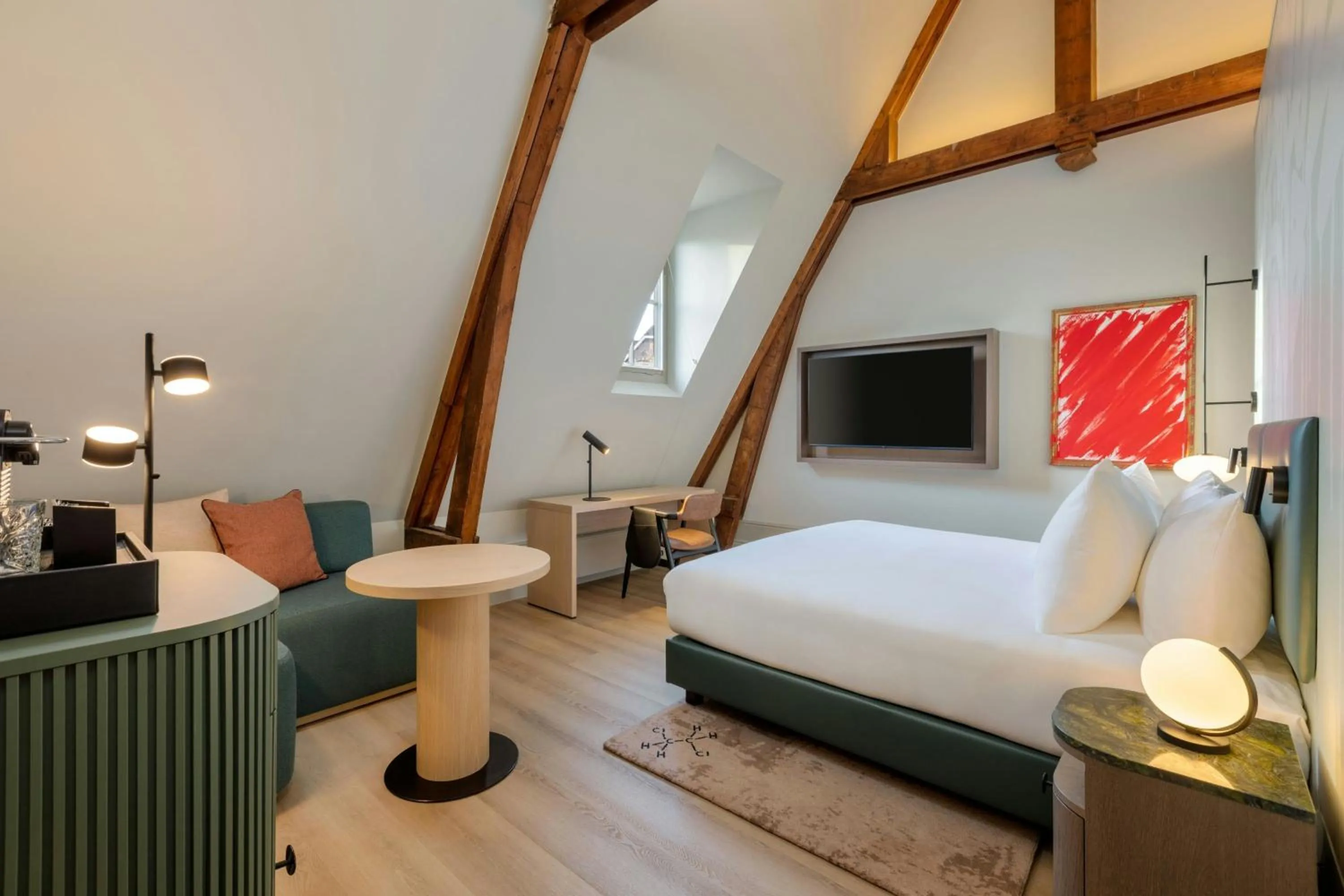 Photo of the whole room, Bed in The College Hotel Amsterdam, Autograph Collection