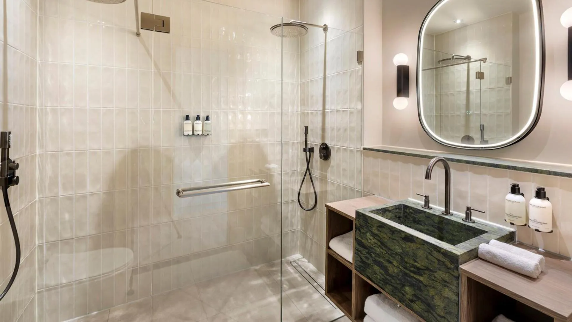 Bathroom in The College Hotel Amsterdam, Autograph Collection