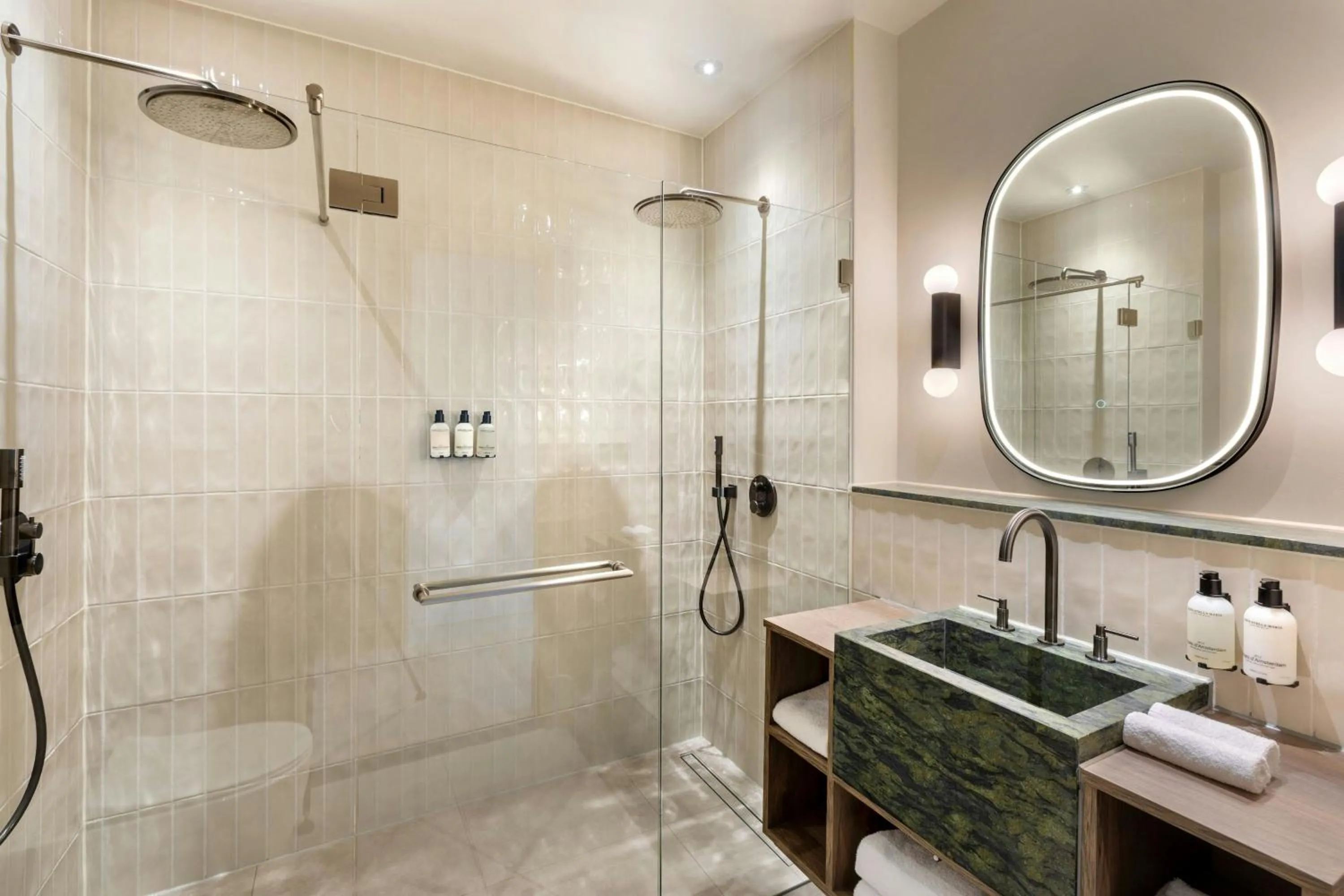 Bathroom in The College Hotel Amsterdam, Autograph Collection