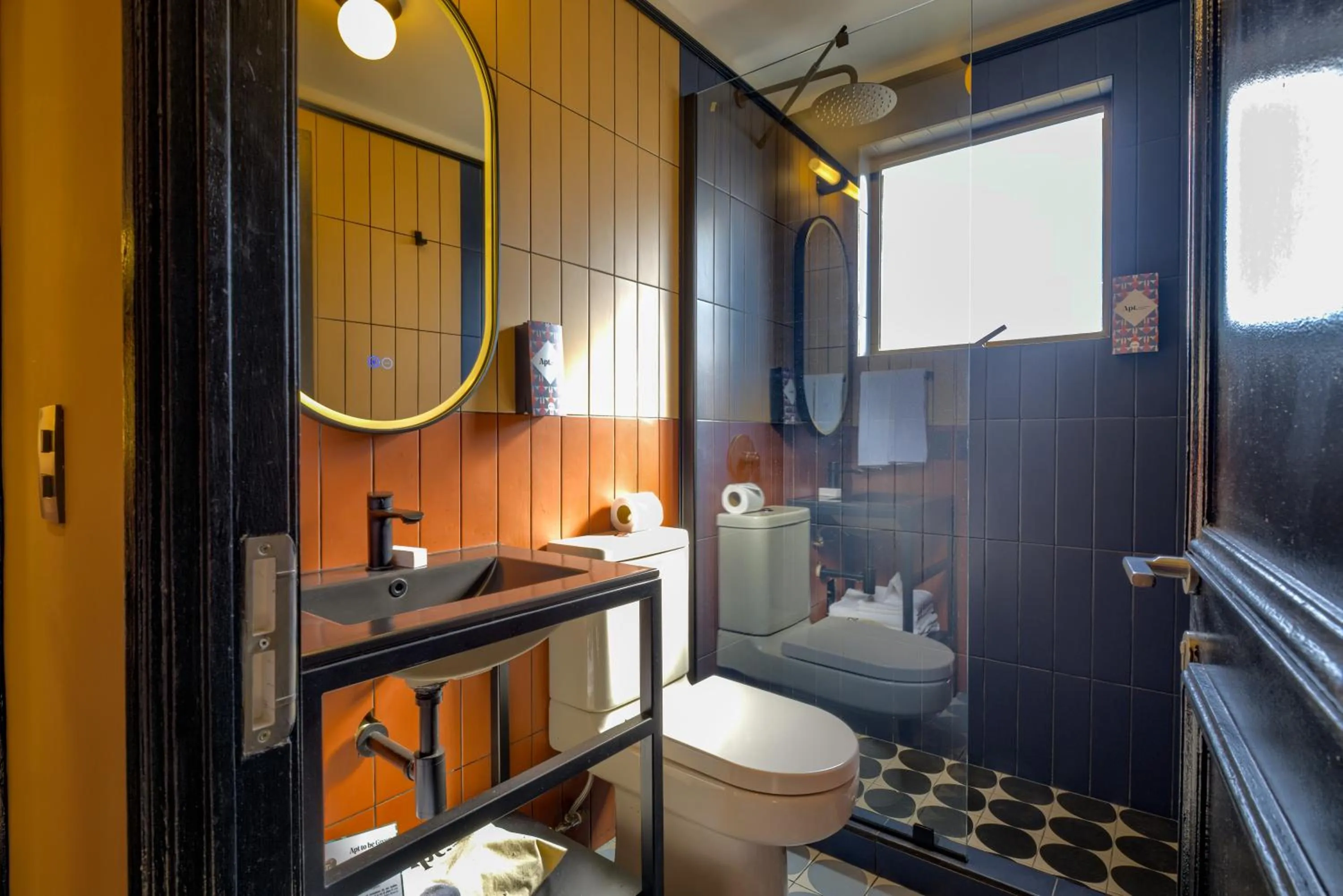 Shower in APT Serviced Apartments Santiago