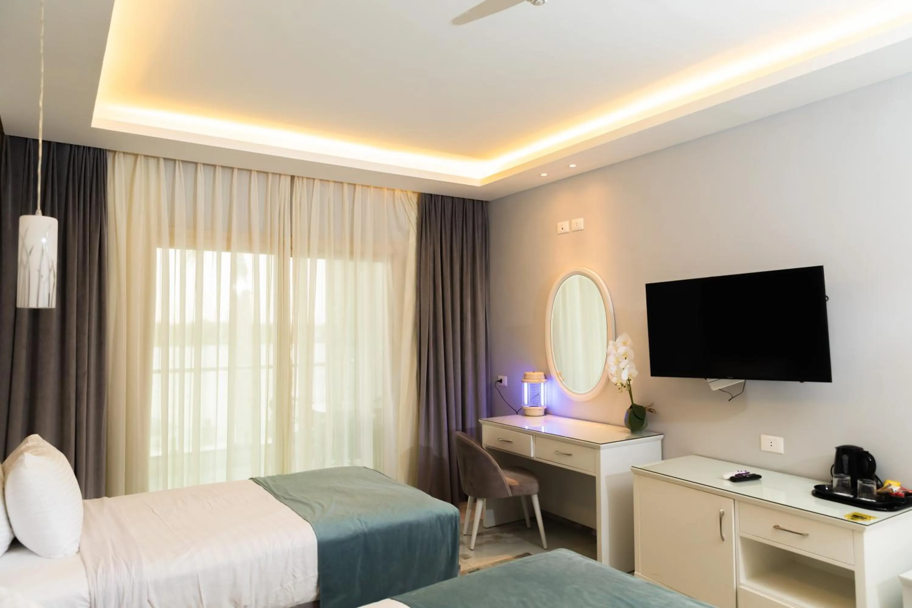 Bed in Nile Club hotel