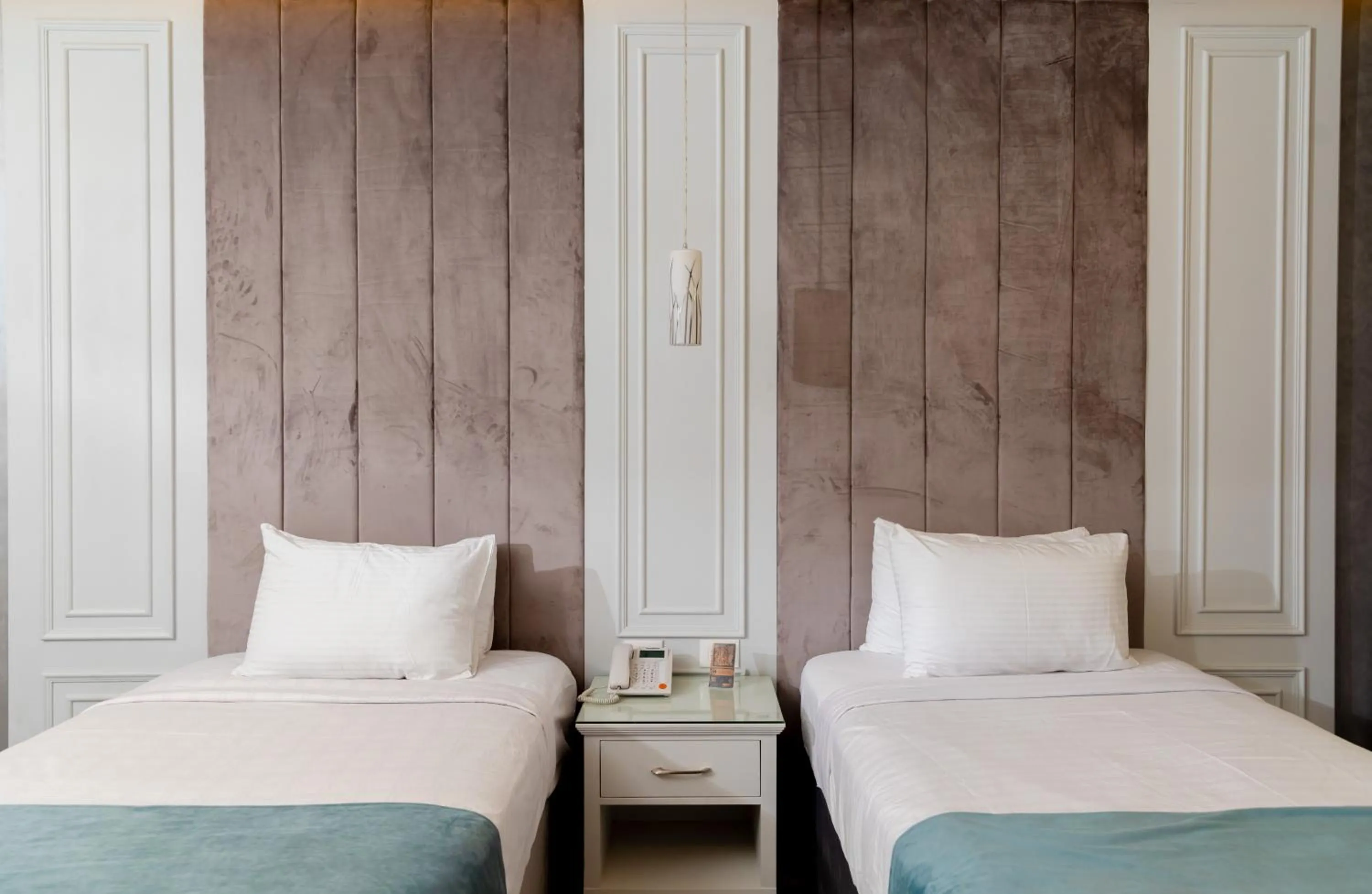 Bed in Nile Club hotel