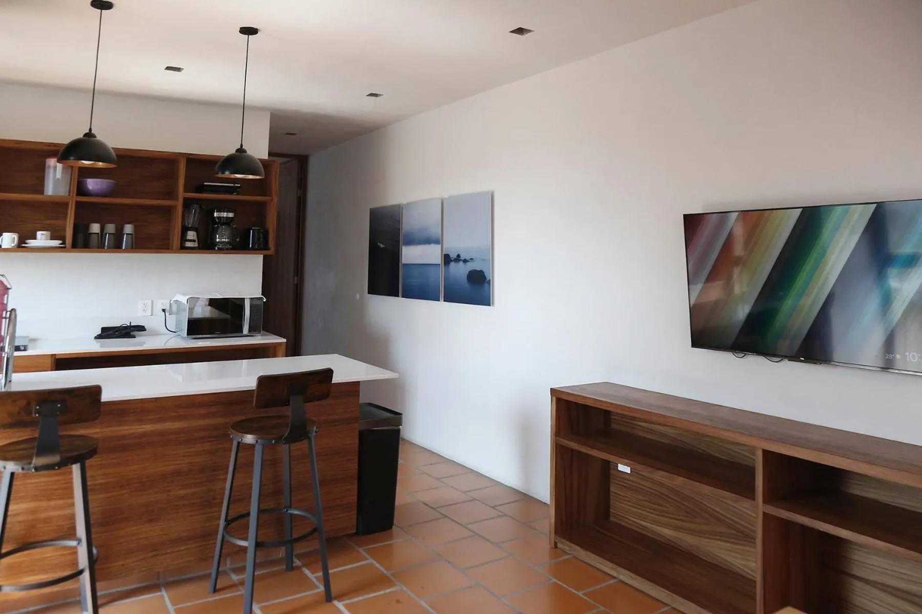 Kitchen or kitchenette in HOTEL AURELIA