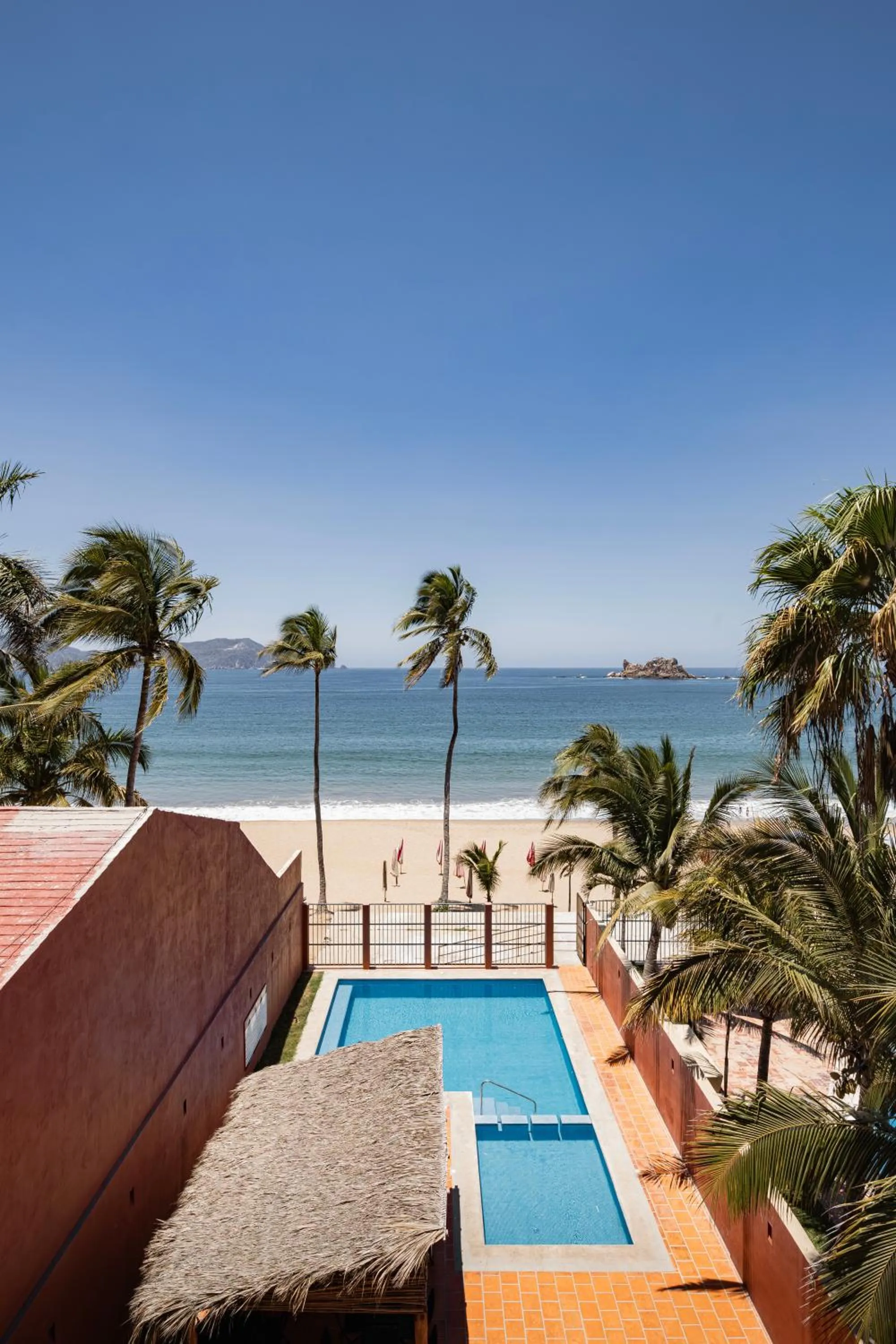 Pool view in HOTEL AURELIA