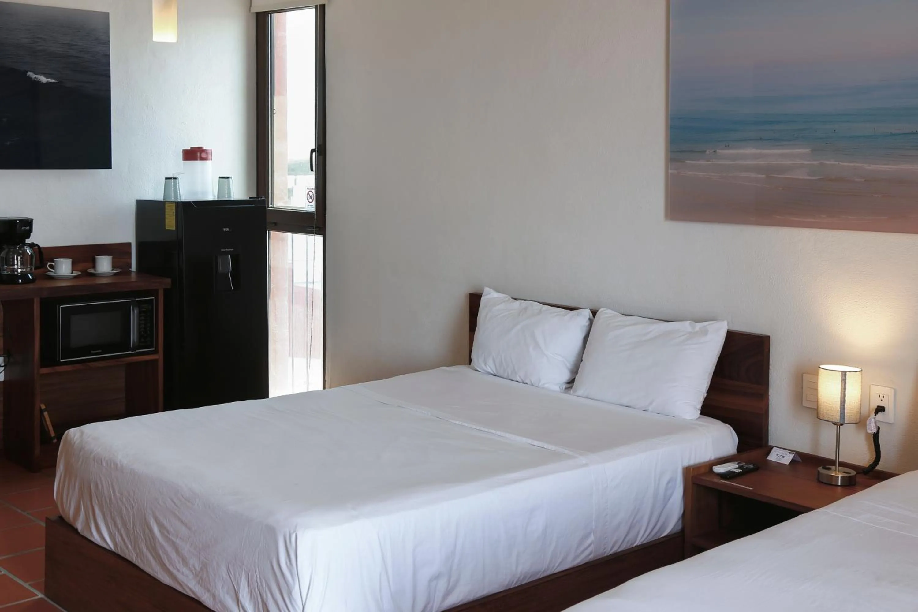 Kitchen or kitchenette, Bed in HOTEL AURELIA