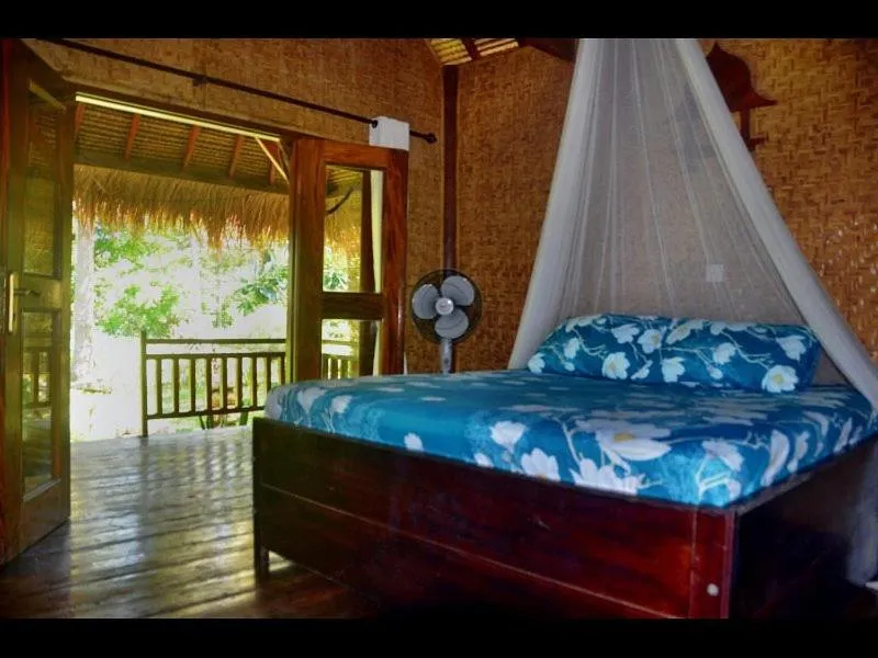 Bed in AMIGOS BUNGALOWS GILI MENO