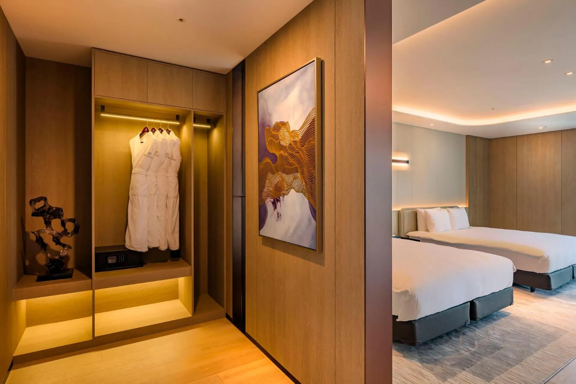 Decorative detail, Bed in Jeju Bolton Hotel