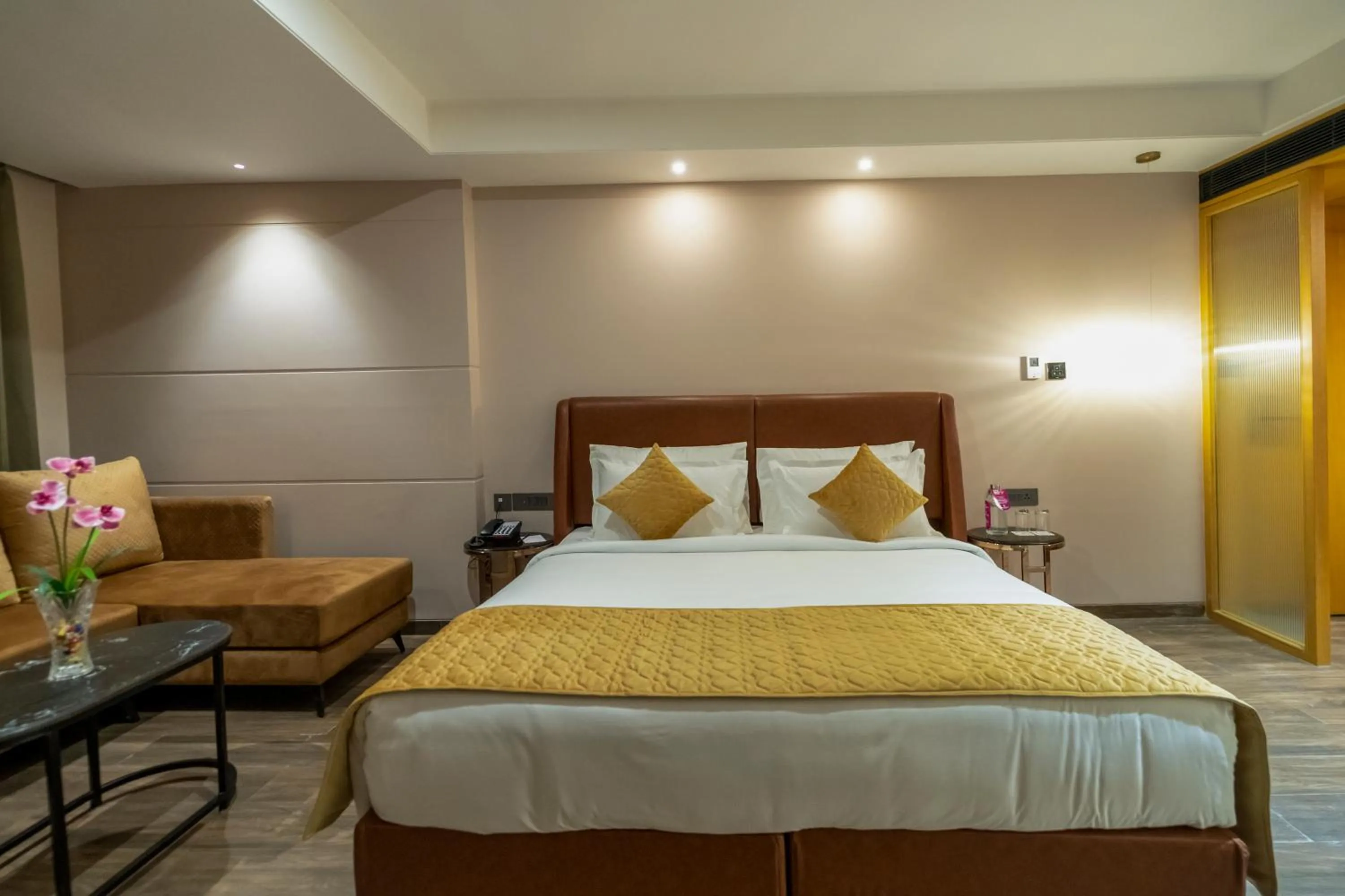 Bed in Regenta Inn Bhavani Nellore By Royal Orchid Hotels