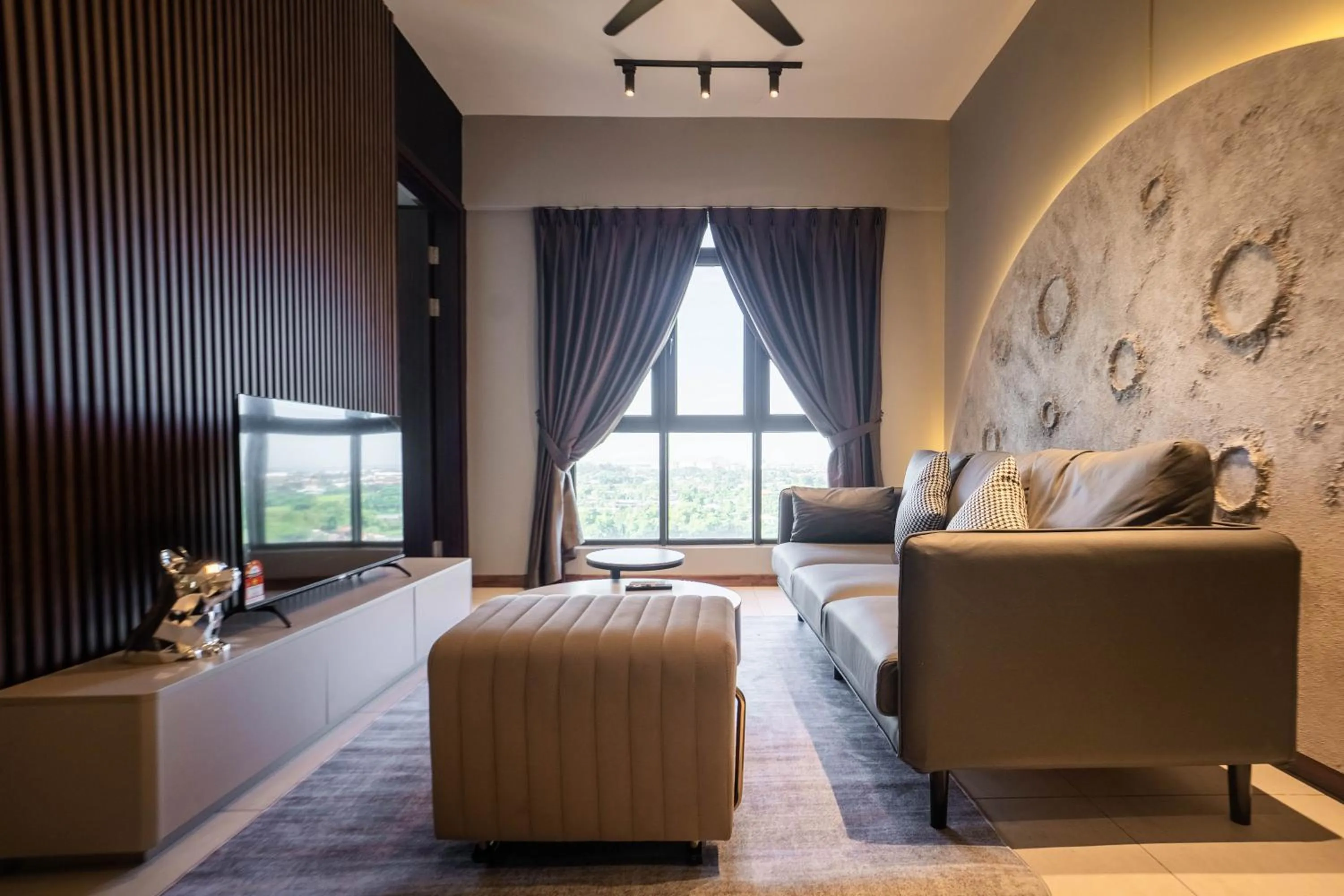 Living room, Bed in K Avenue by CAIRO