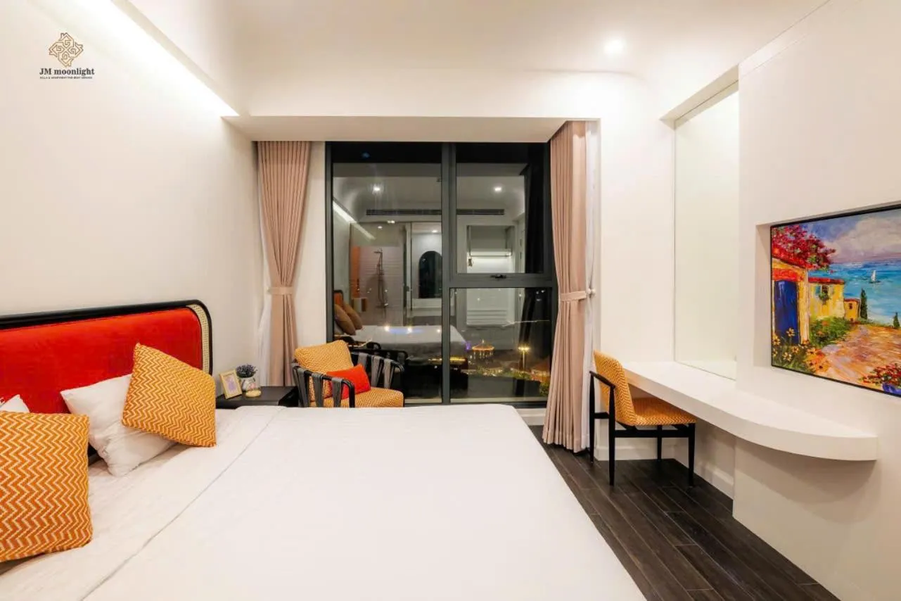 Living room, Bed in Rosie Hillside Seaview Phu Quoc Apartment