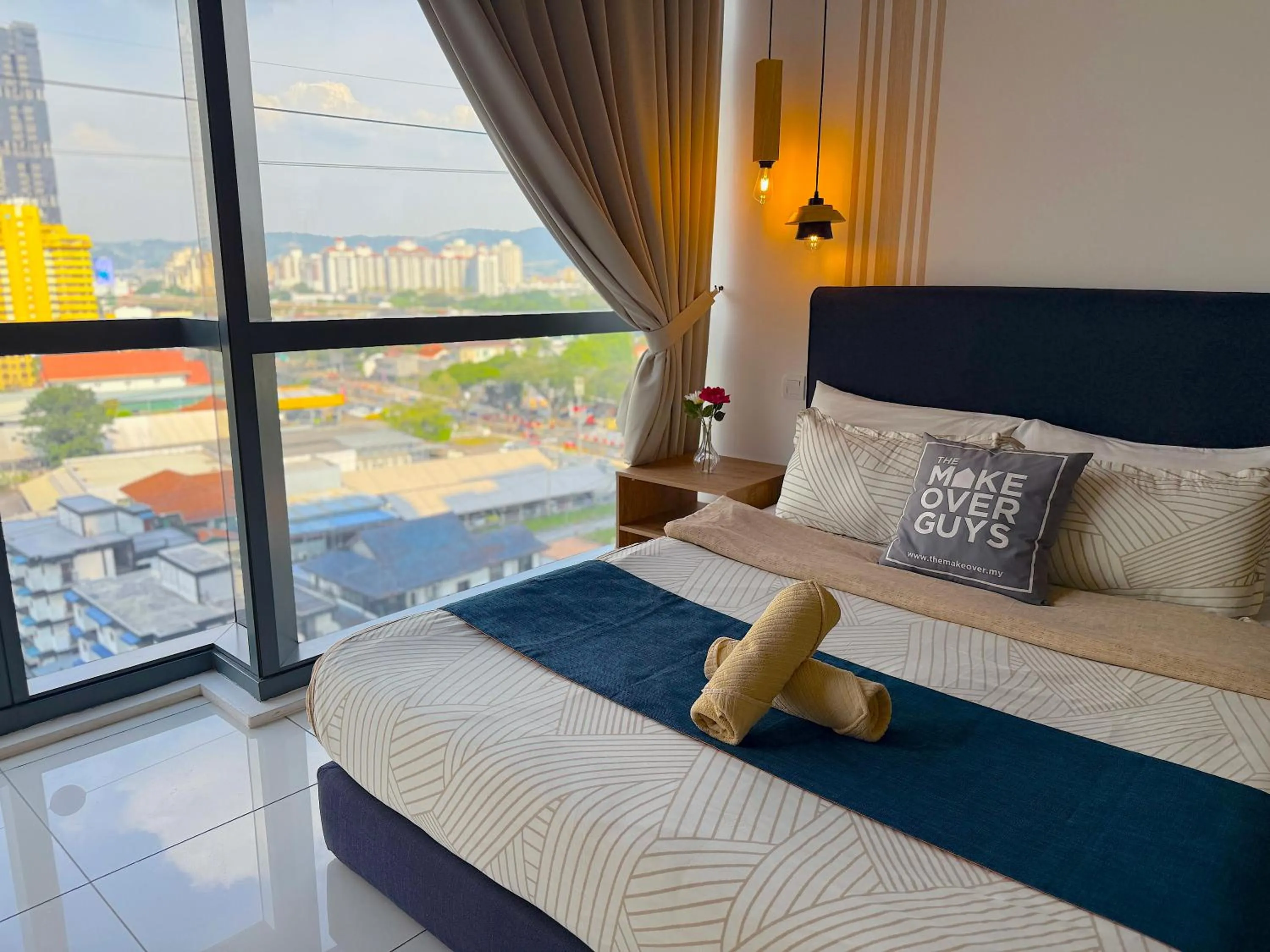 View (from property/room), Bed in 3 Towers Jalan Ampang By Serenity Vacation Homes