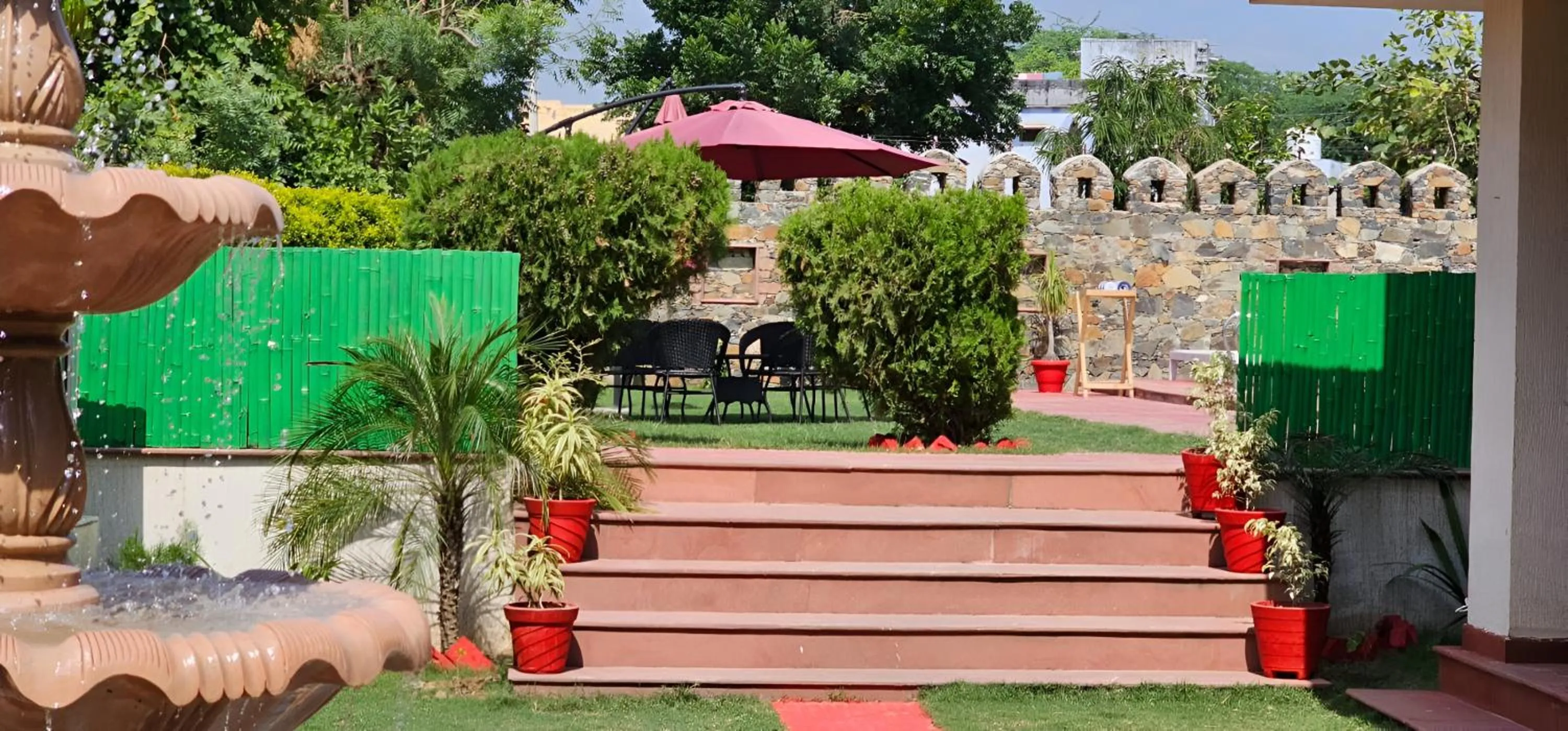 Garden view in The Vanashv