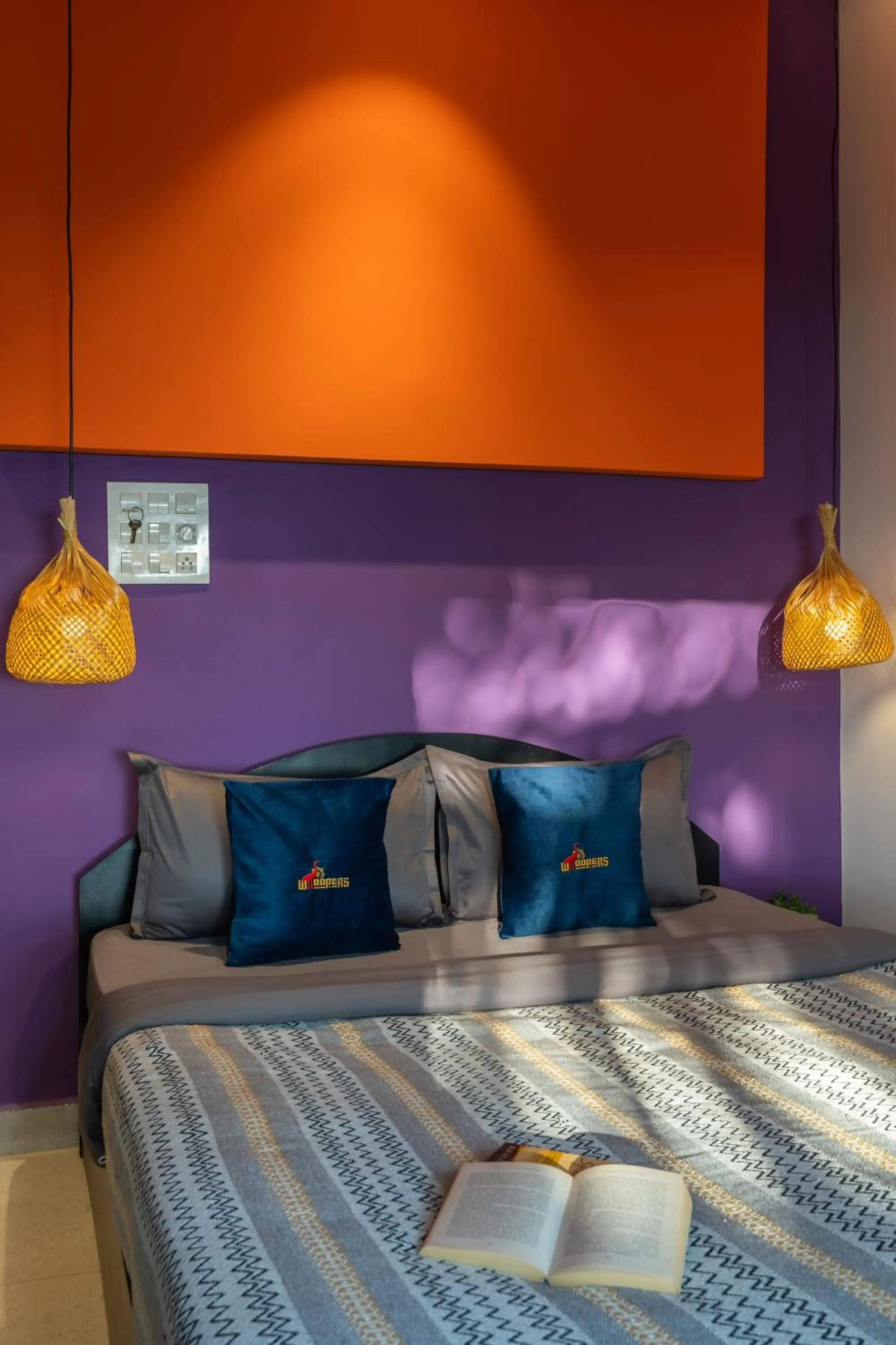 Bed in Whoopers Boutique Hotel Morjim