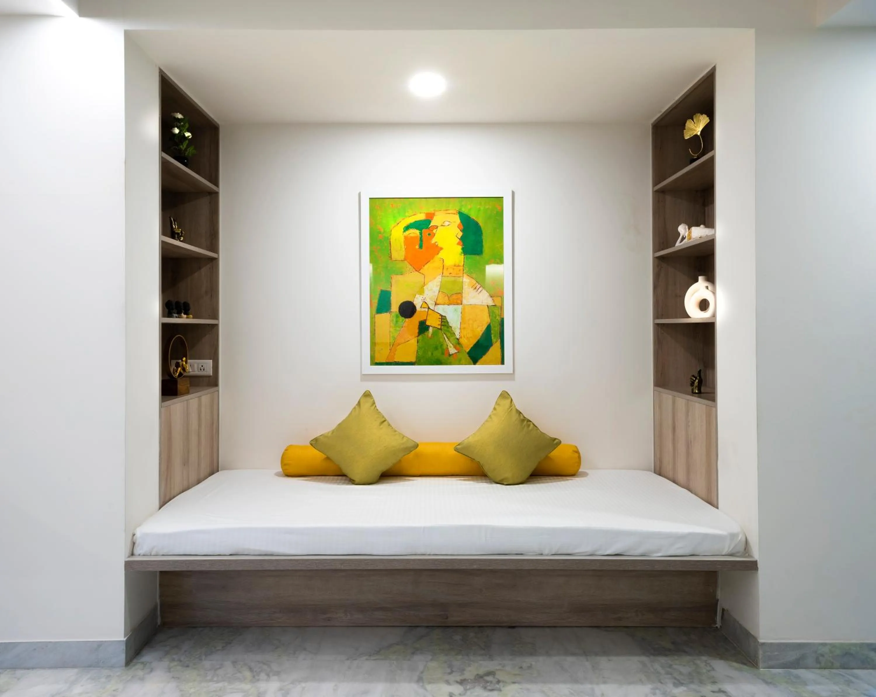 Living room, Bed in Nest By Rivido Apart Hotel, Bannerghatta road